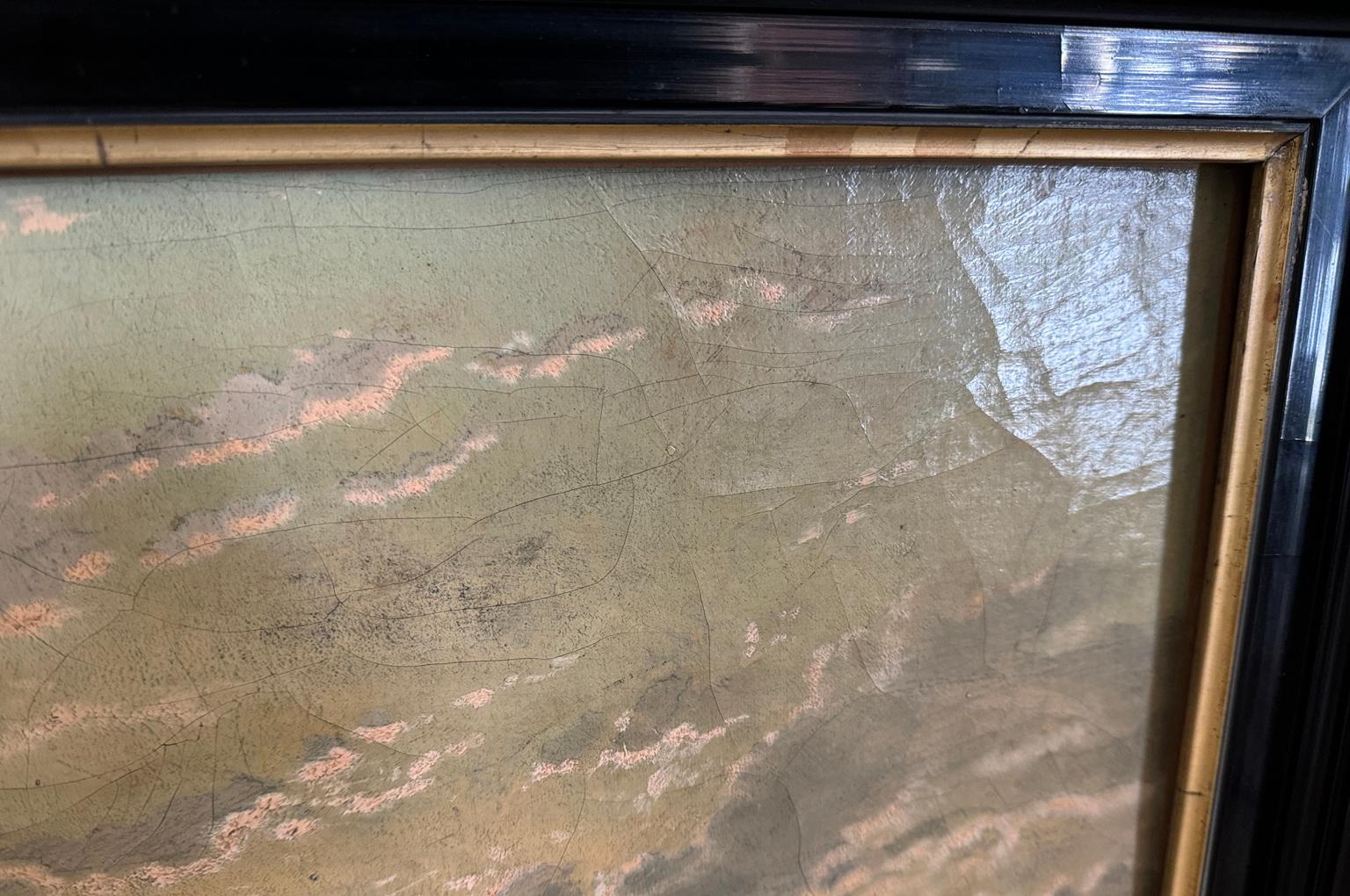 Pittura ad olio olandese del XIX secolo In condizioni buone in vendita a Round Top, TX