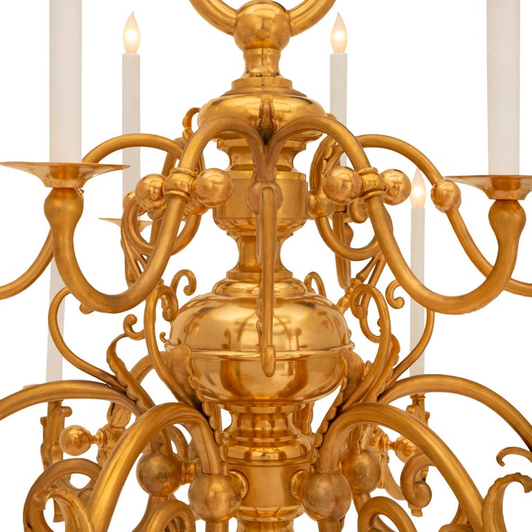 Dutch 19th Century Ormolu Chandelier For Sale at 1stDibs