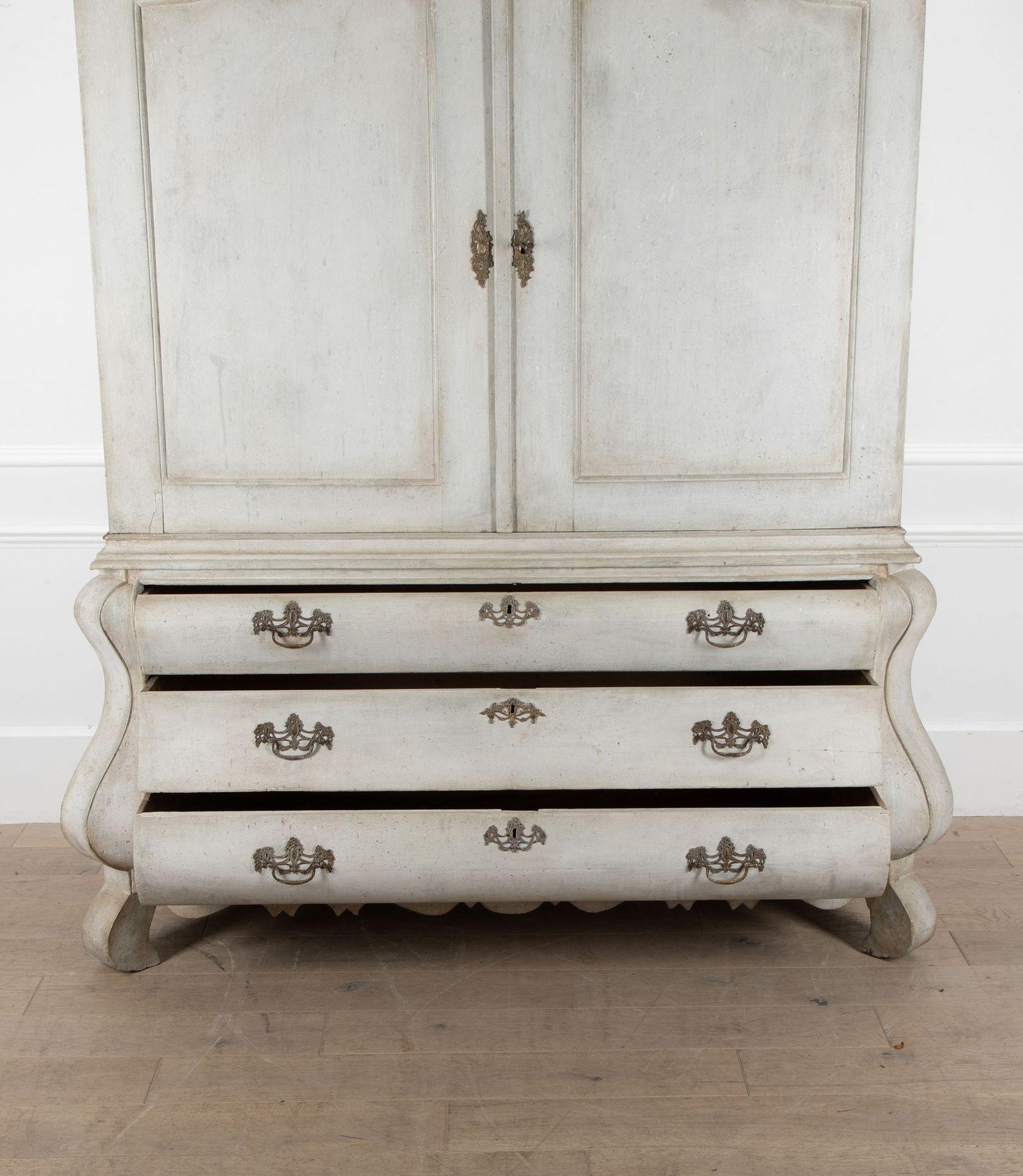 Dutch 19th Century Painted Linen Press 5