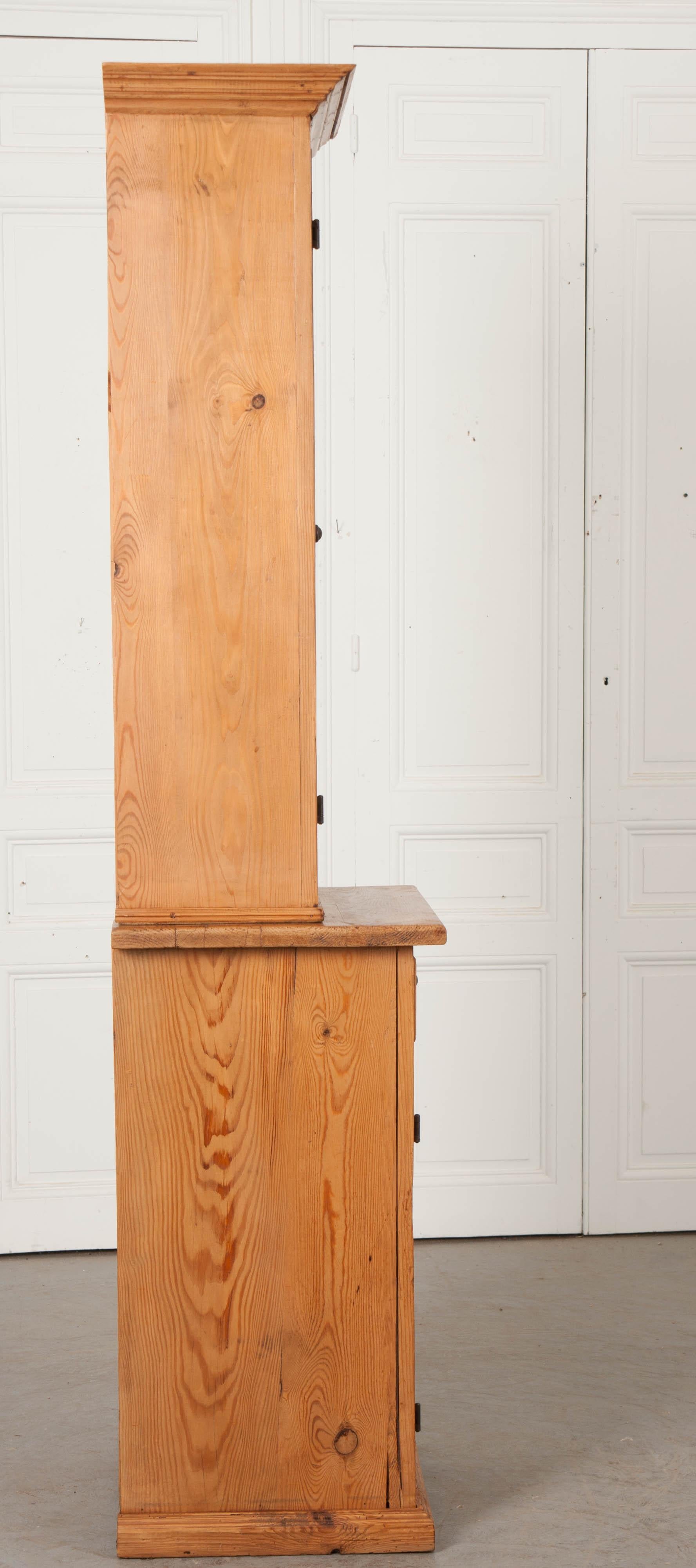 Dutch 19th Century Pine Cabinet or Bookcase 4