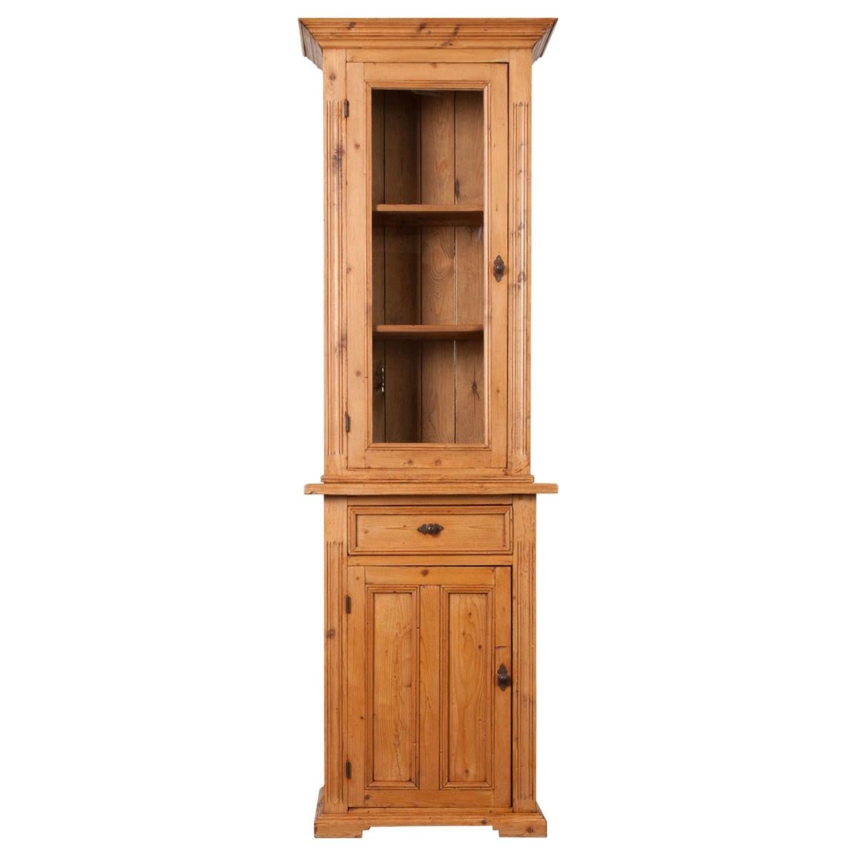Dutch 19th Century Pine Cabinet or Bookcase