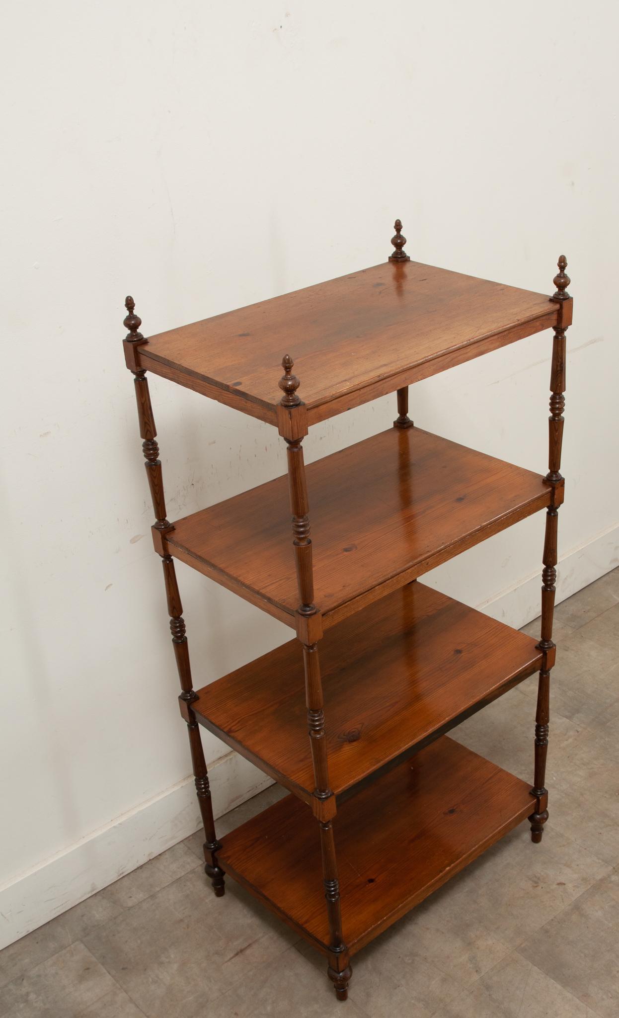 Dutch 19th Century Pine Etagere In Good Condition For Sale In Baton Rouge, LA