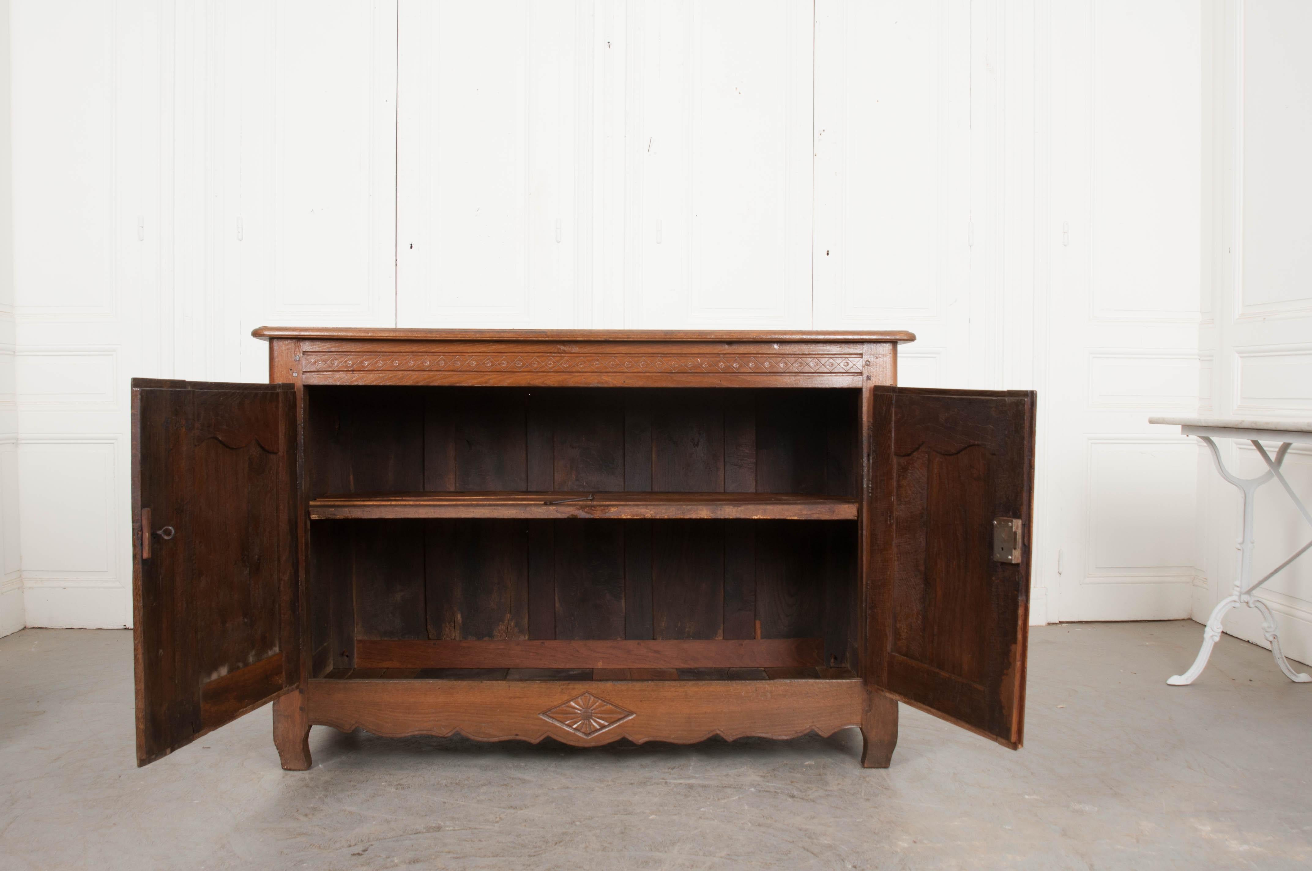 Dutch 19th Century Provincial Oak Buffet 4