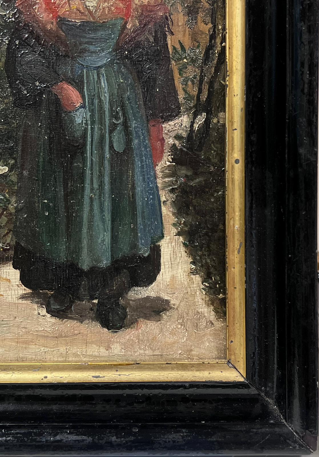 Portrait d'une femme de la campagne
Impressionniste néerlandais, fin du XIXe siècle
huile sur bois - on dirait un couvercle de boîte à cigares ?
encadré
encadré : 11 x 8.5 pouces
planche : 8,5 x 6 pouces
provenance : collection privée, France
état :