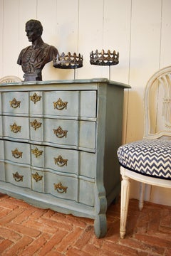 Dutch 19th Century Serpentine Fronted Commode