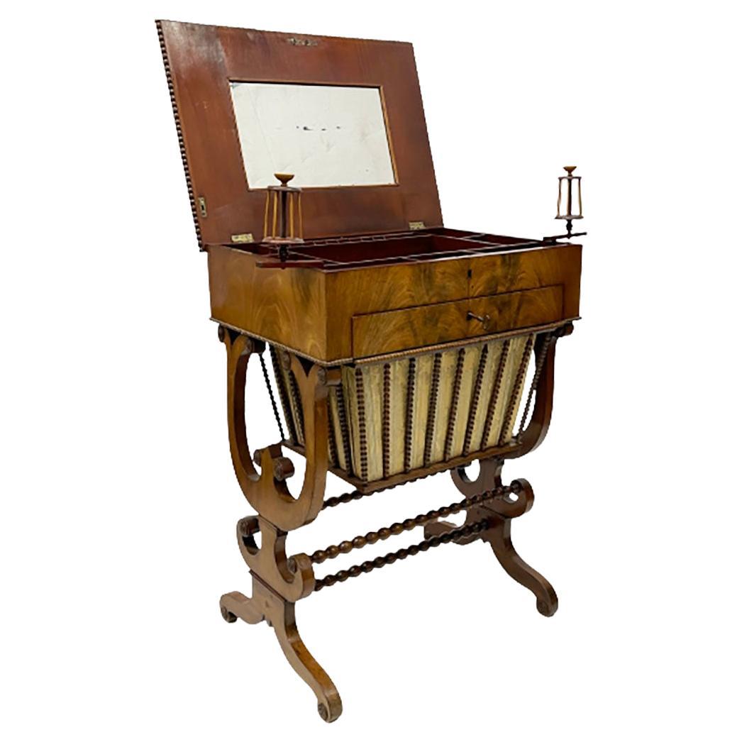 Dutch 19th Century Sewing Table, Biedermeijer, Ca 1860-1880 For Sale