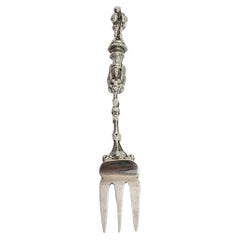 Used Dutch .833 Silver Figural Fork