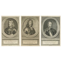 Dutch Admirals of Zeeland – Jan & Kornelis Evertse and Louis van Boisot, ca.1774