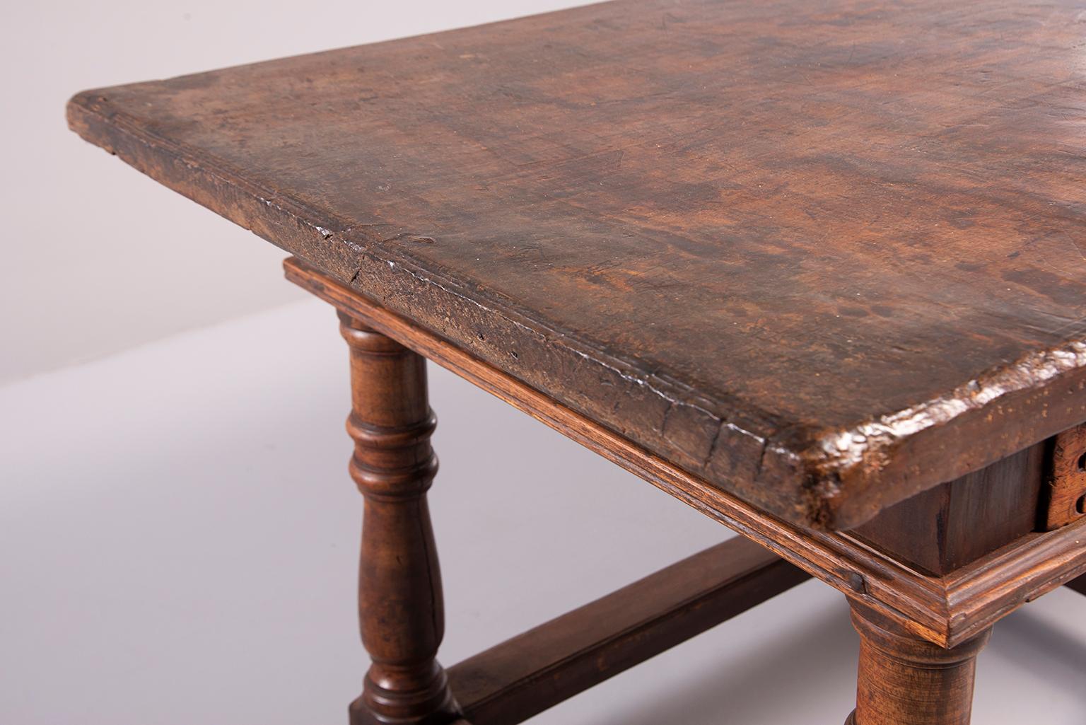  Portuguese All Original 18th Century Carved Walnut Table 2
