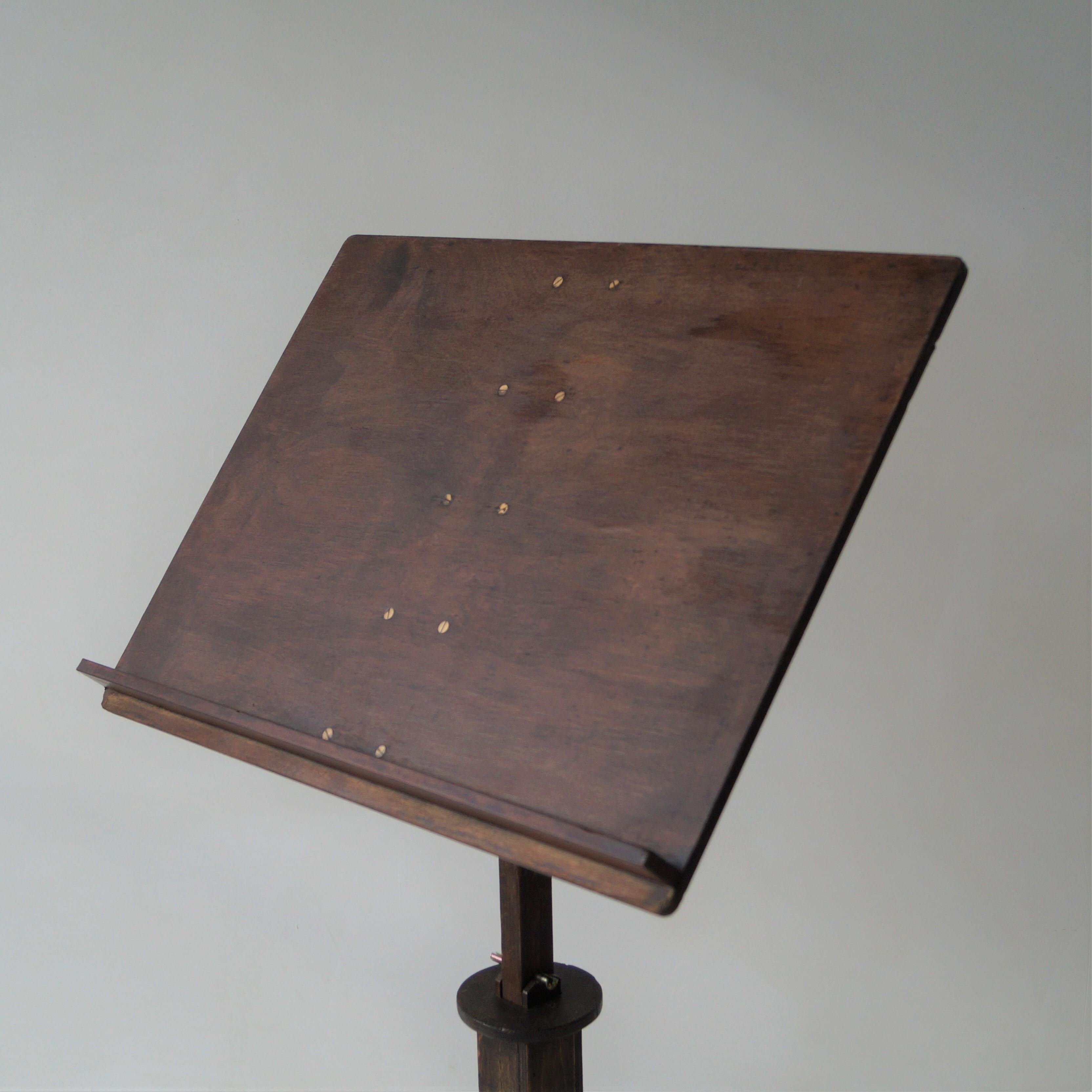Mid-20th Century Dutch 'Amsterdam School' sheet music stand from Amsterdam Conservatoire, 1930s