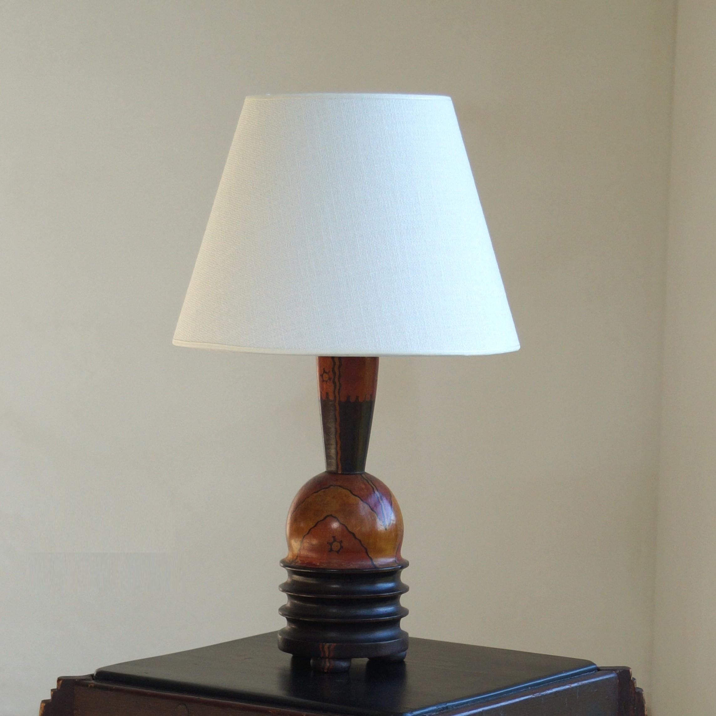 Début du 20ème siècle Lampe de table de l'école d'Amsterdam par L. Bogtman, années 1920 en vente
