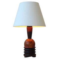Tischlampe der niederländischen Amsterdamer Schule von L. Bogtman, 1920er Jahre