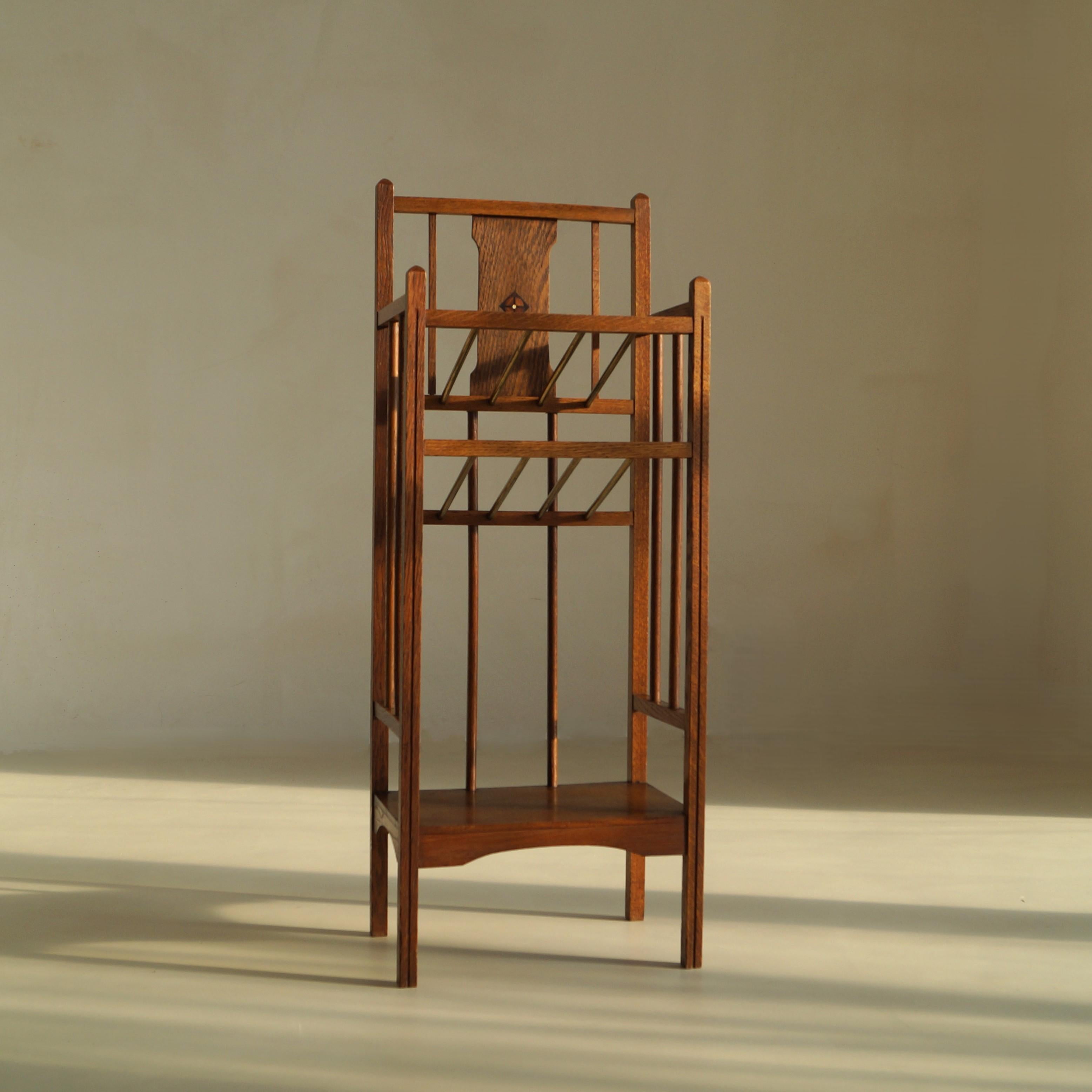 Fait main Porte-revues ancien Art Nouveau/Nieuwe Kunst hollandais en vente