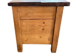 Tavolo da cucina antico Butching olandese in pino e castagno