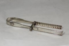 Dutch Antique Silver Asparagus Tongs 1820