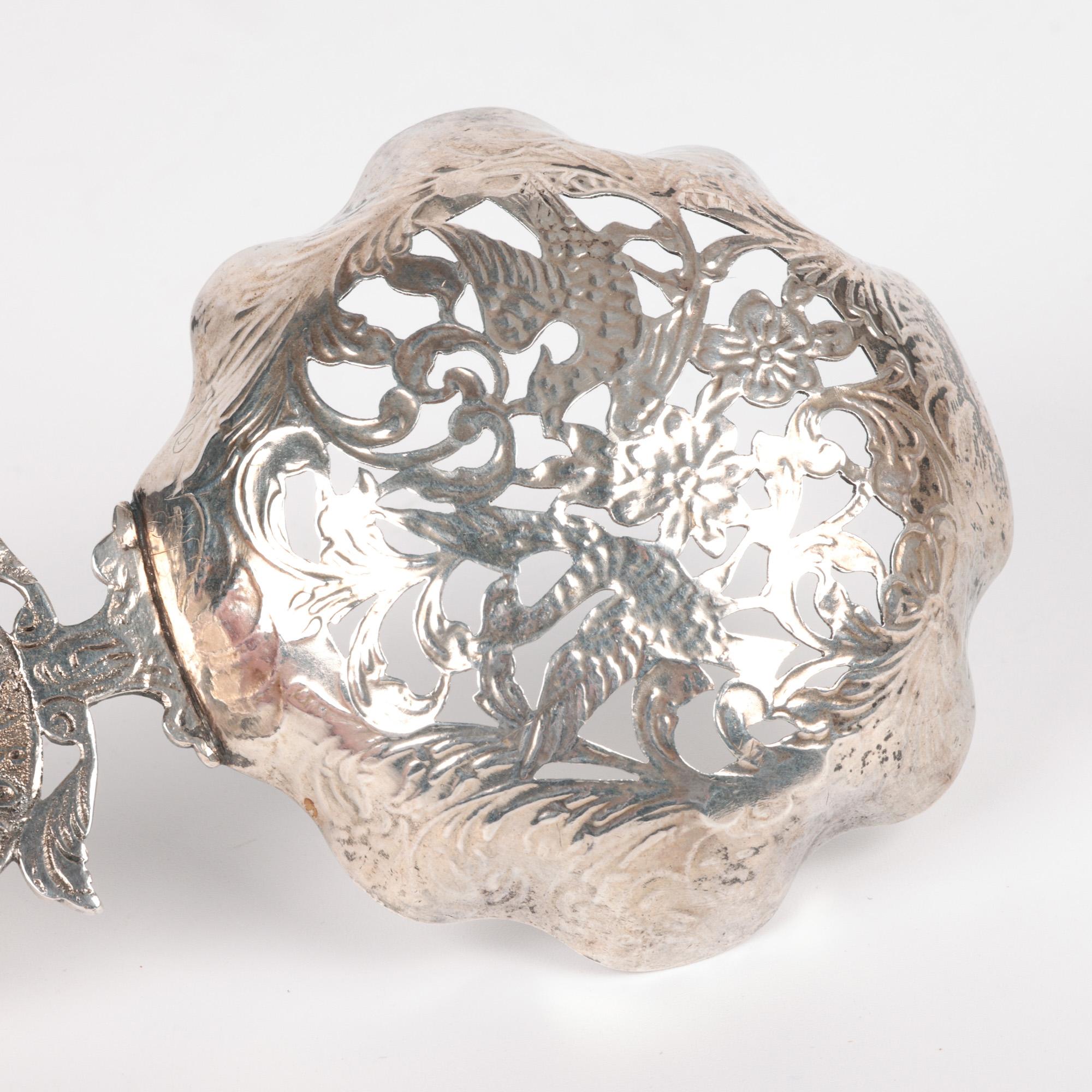 Dutch Antique Silver Marriage Presentation Spoon For Sale 4