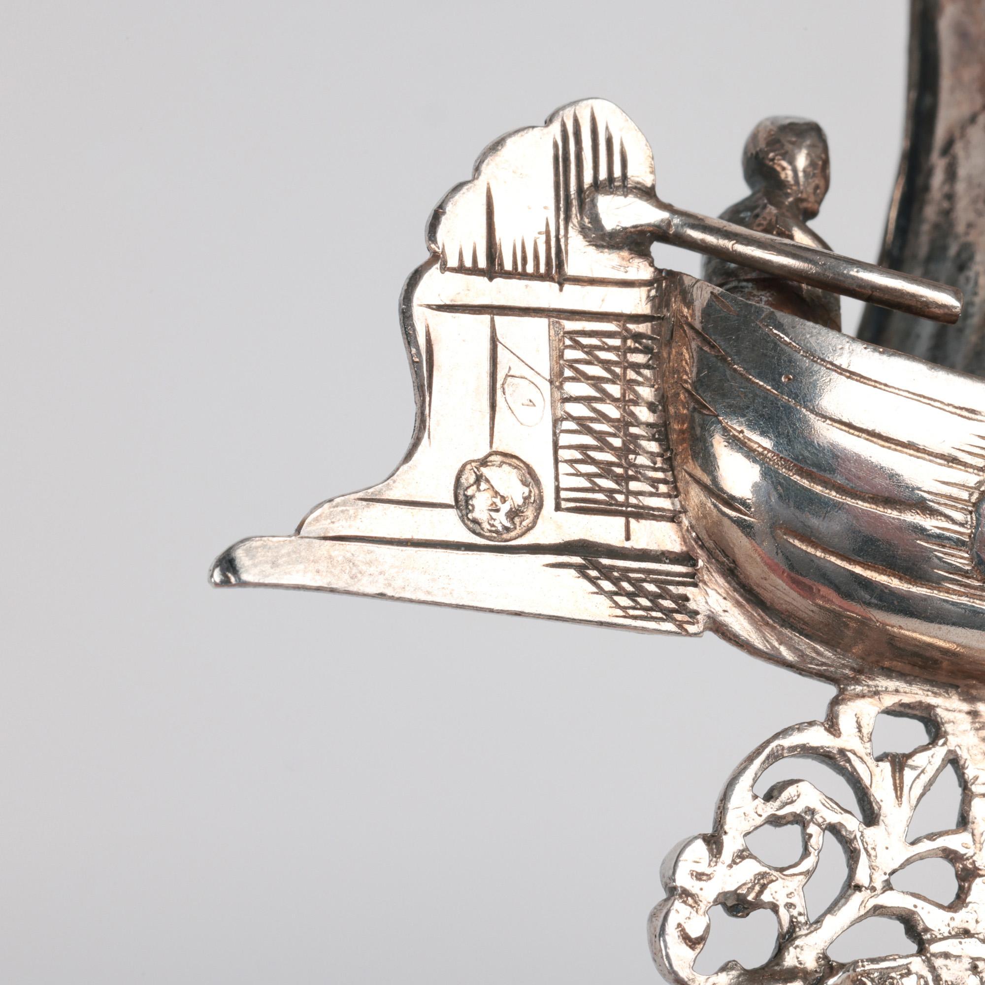 Dutch Antique Silver Marriage Presentation Spoon For Sale 10