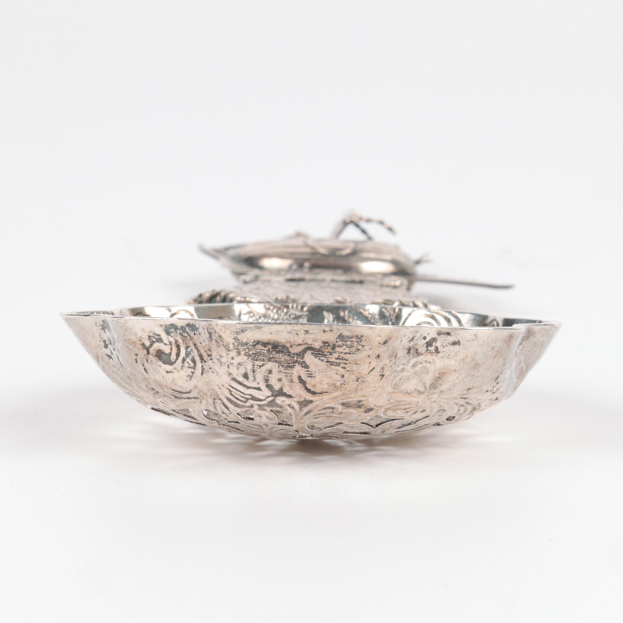 Dutch Antique Silver Marriage Presentation Spoon For Sale 3