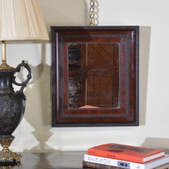 Dutch antique tortoiseshell hanging wall mirror