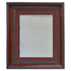 Dutch antique tortoiseshell hanging wall mirror