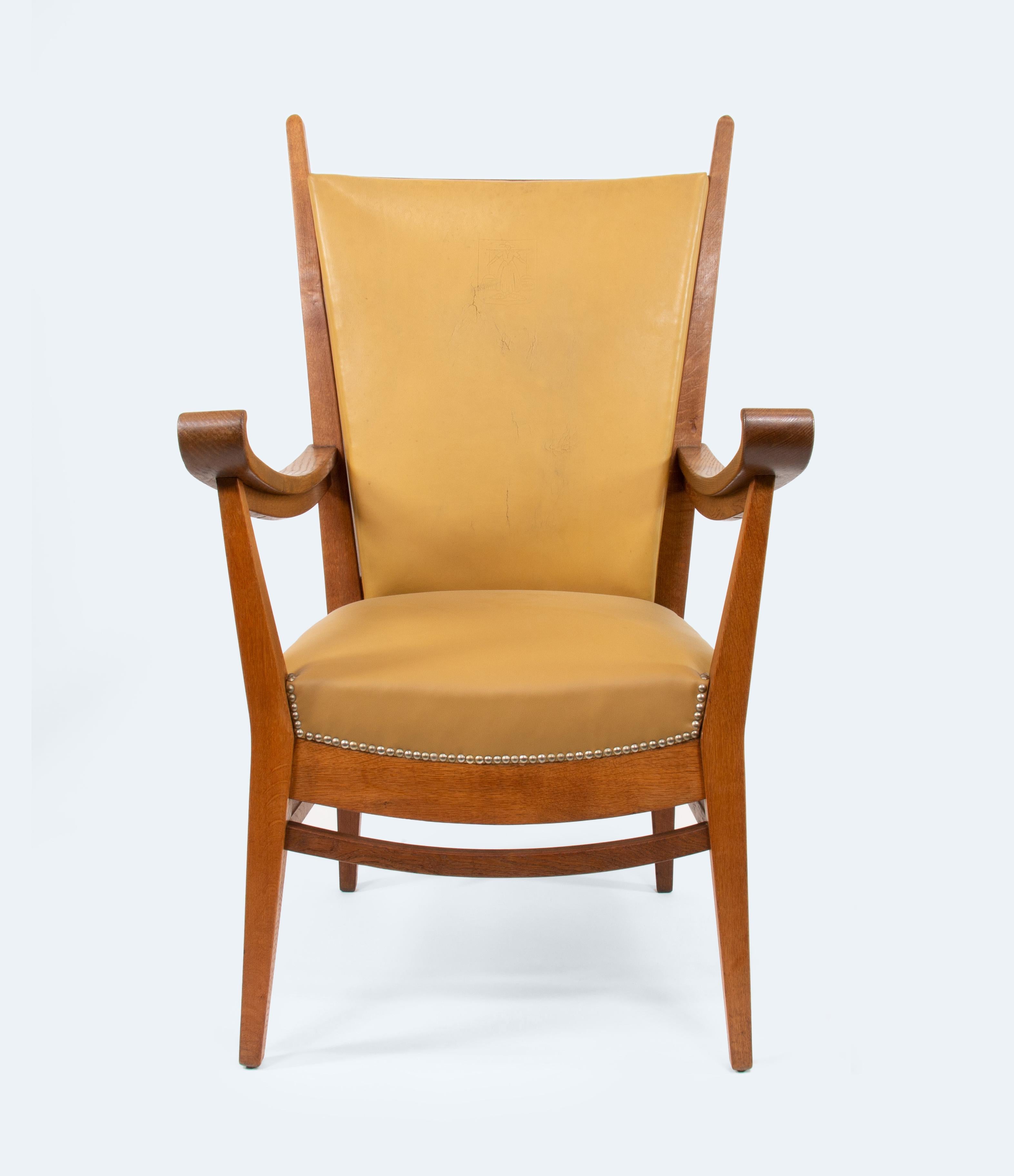 Art Deco Dutch Armchair by Bas van Pelt, 1930s For Sale