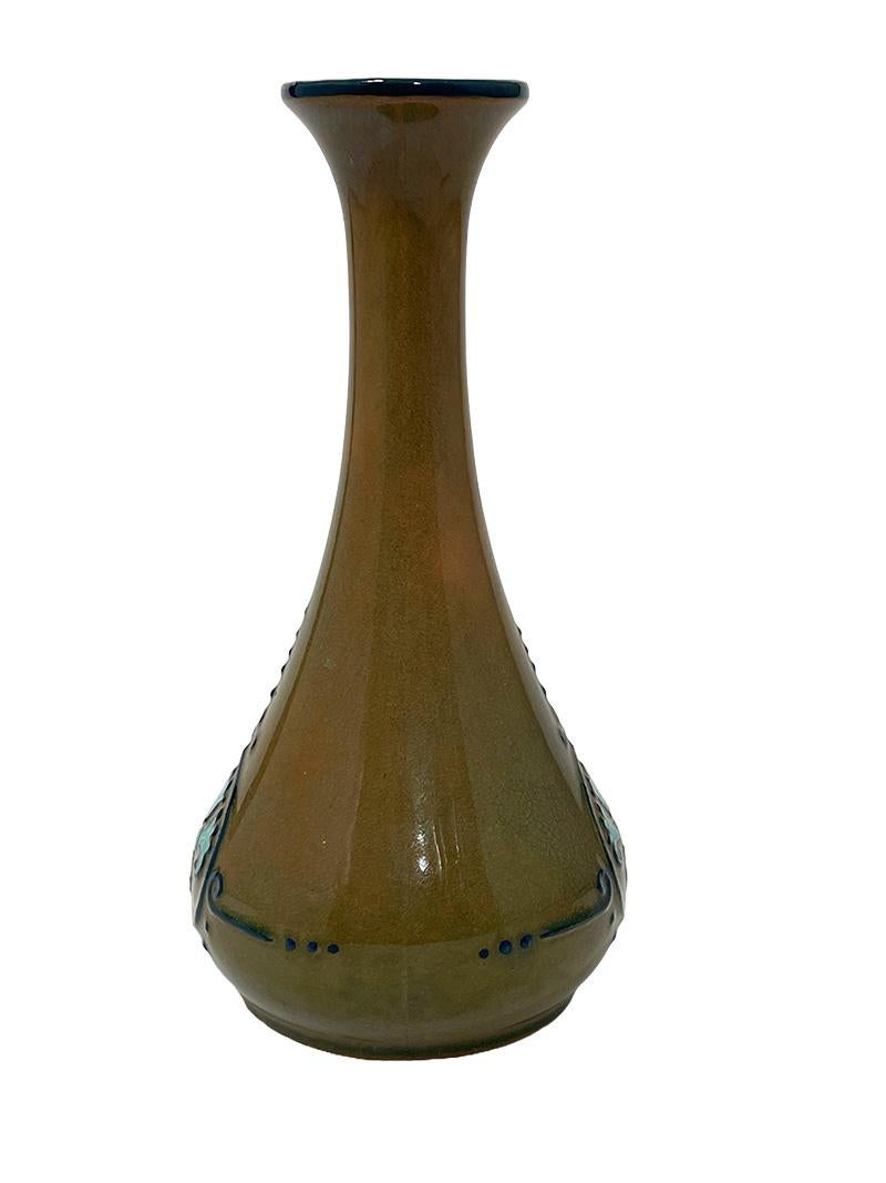 20th Century Dutch Arnhemsche Fayencefabriek, N.V. earthenware vase, ca 1910 For Sale