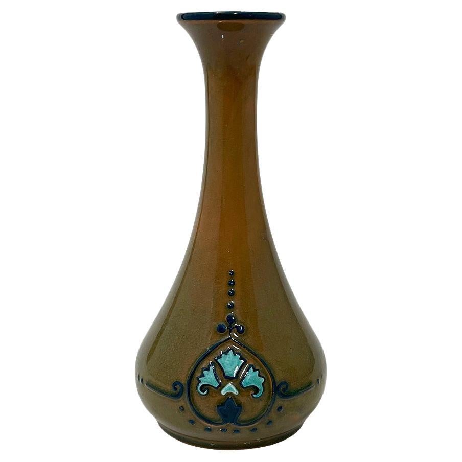 Dutch Arnhemsche Fayencefabriek, N.V. earthenware vase, ca 1910 For Sale