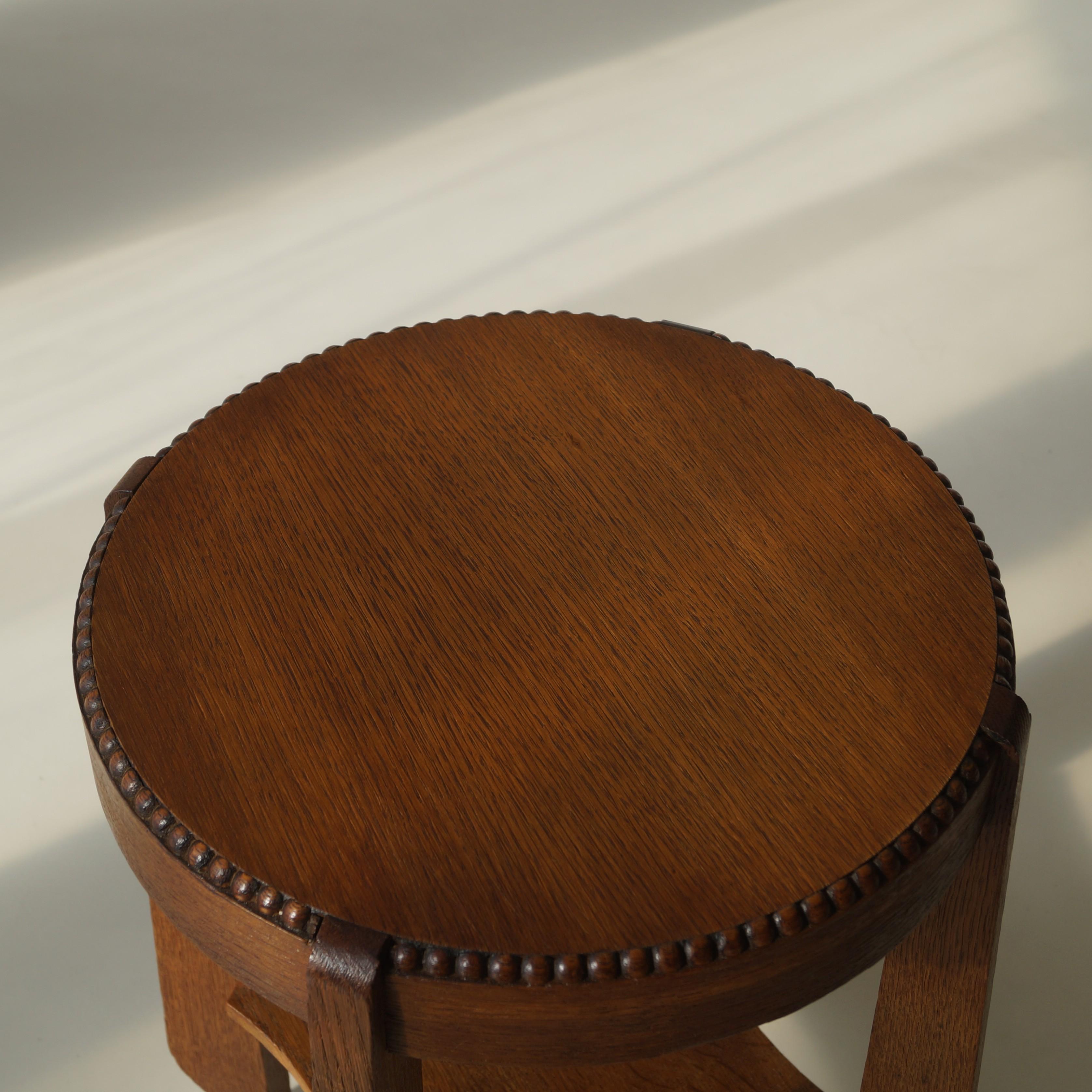 Dutch Art Deco Amsterdam School/Arts & Crafts occasional table, 1920s For Sale 4