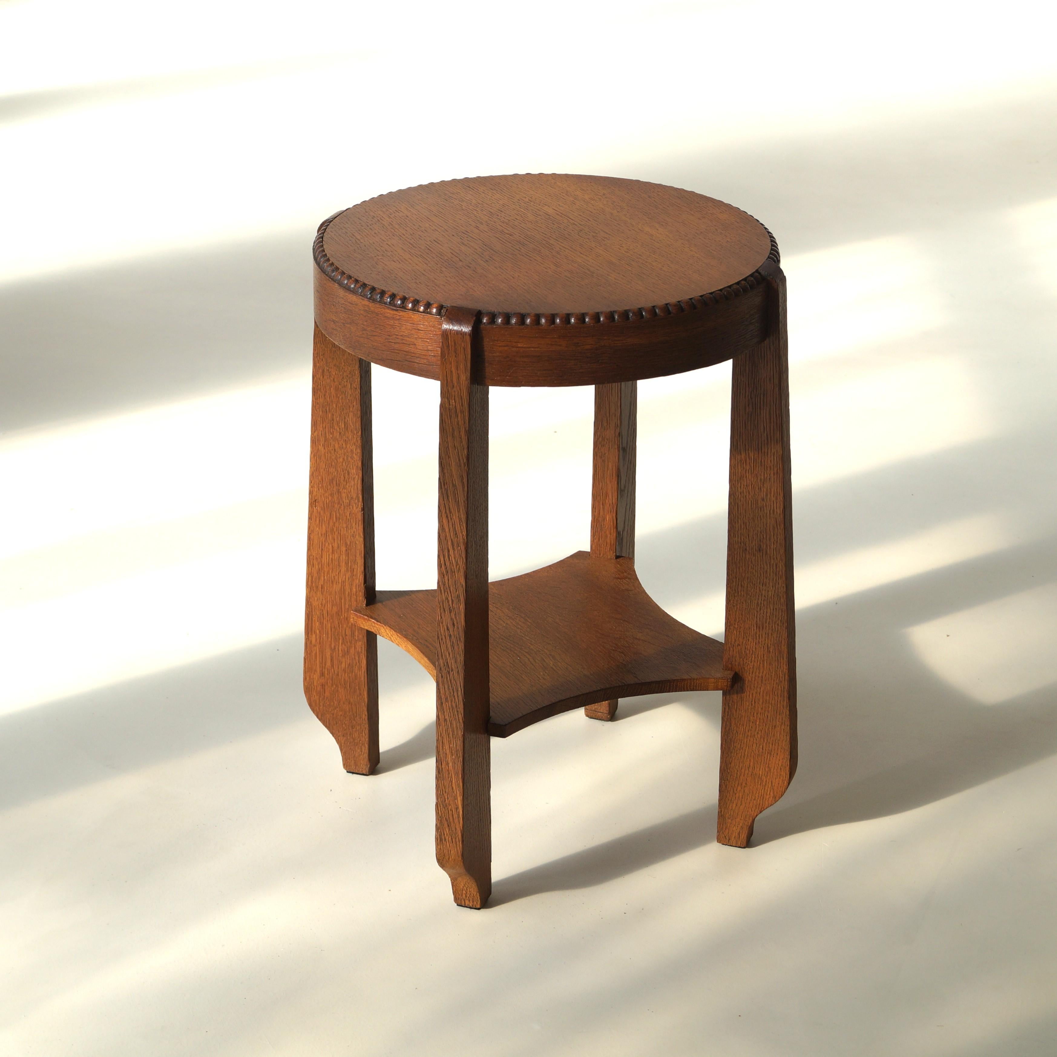 Dutch Art Deco Amsterdam School/Arts & Crafts occasional table, 1920s For Sale 5