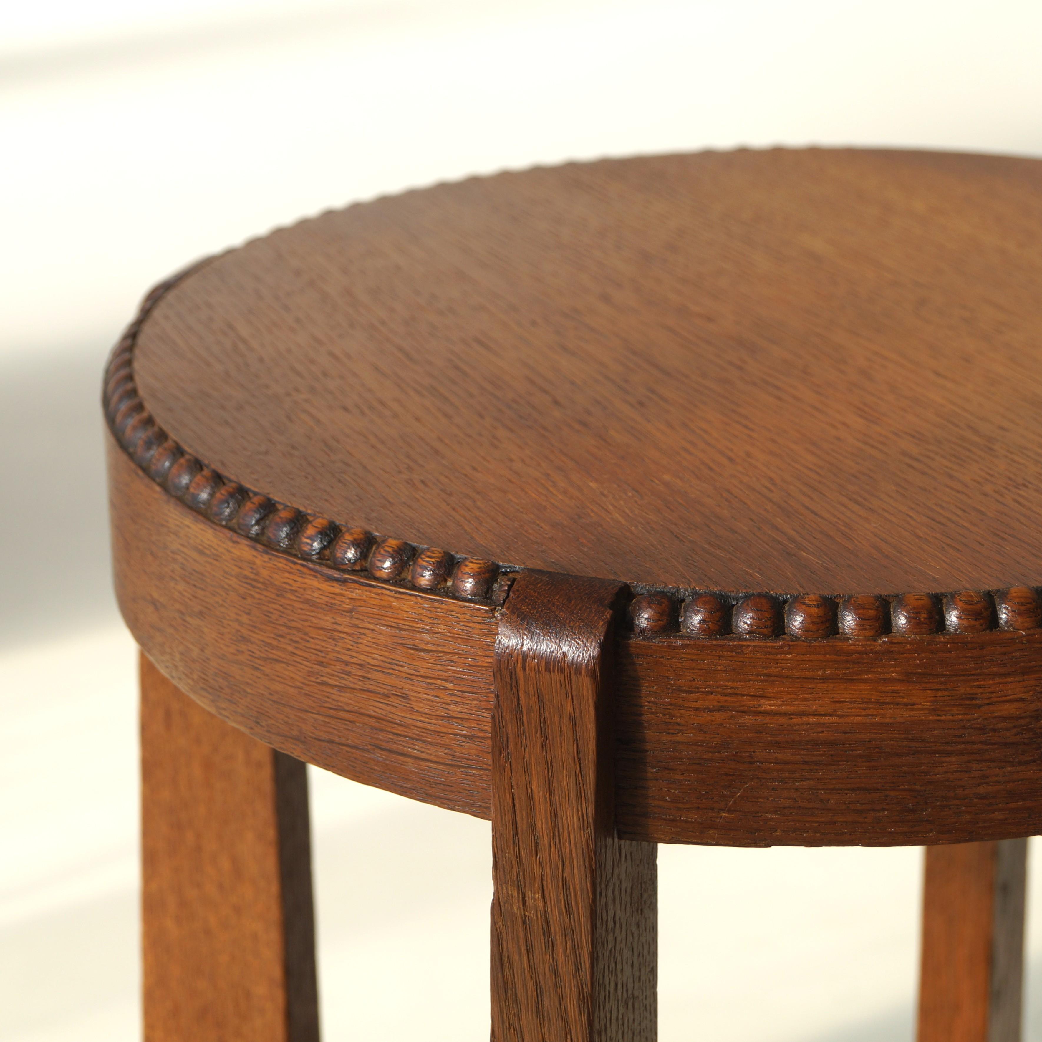 Dutch Art Deco Amsterdam School/Arts & Crafts occasional table, 1920s For Sale 6