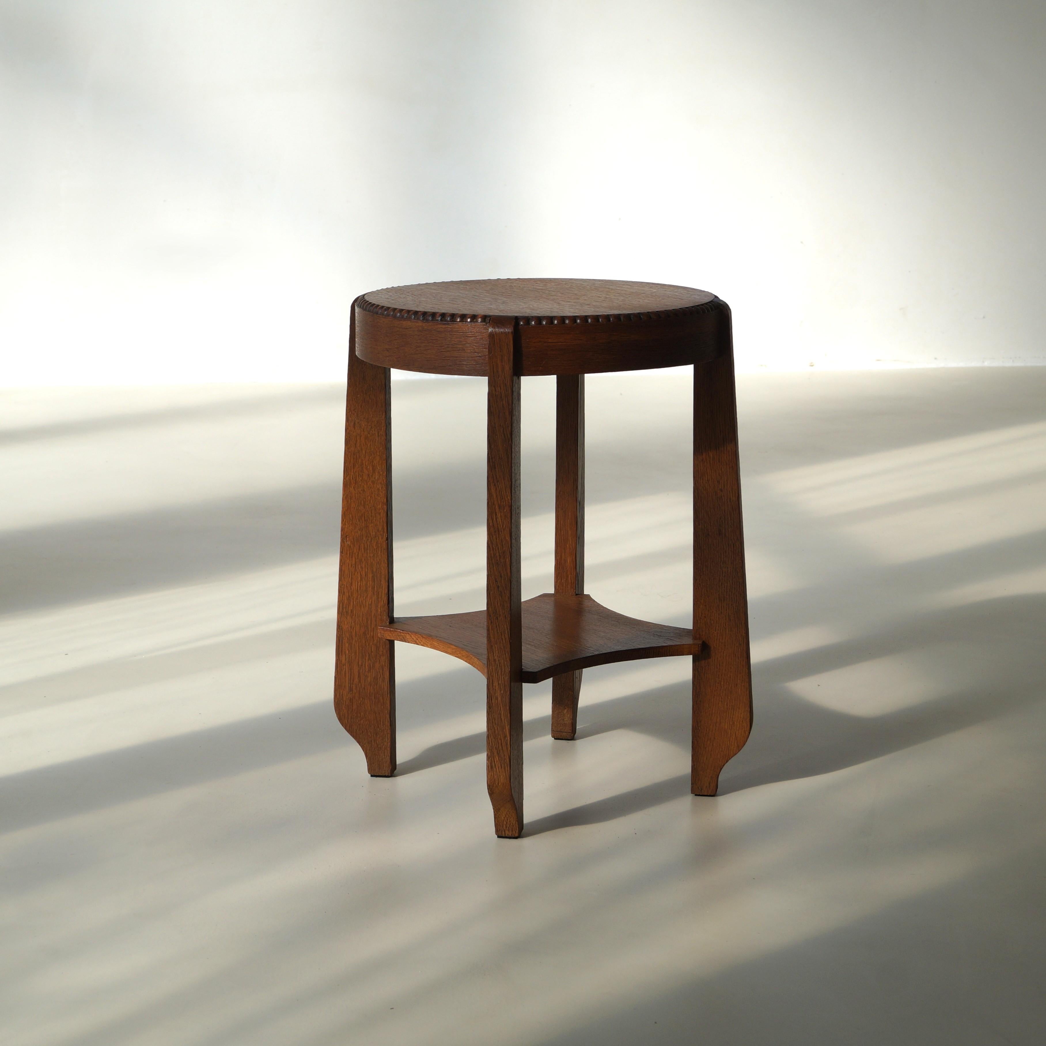 Dutch Art Deco Amsterdam School/Arts & Crafts occasional table, 1920s For Sale 8