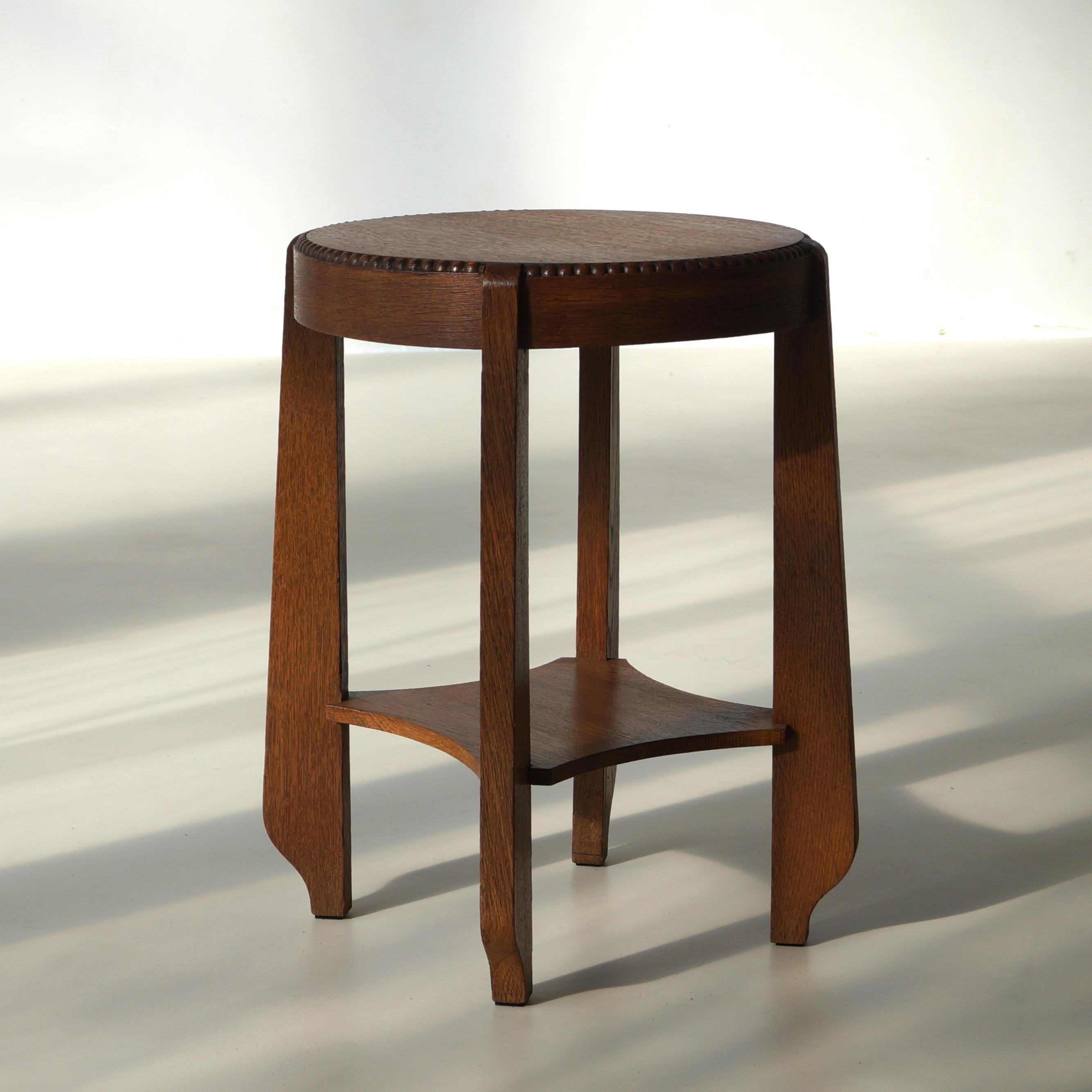 Dutch Art Deco Amsterdam School/Arts & Crafts occasional table, 1920s For Sale 9