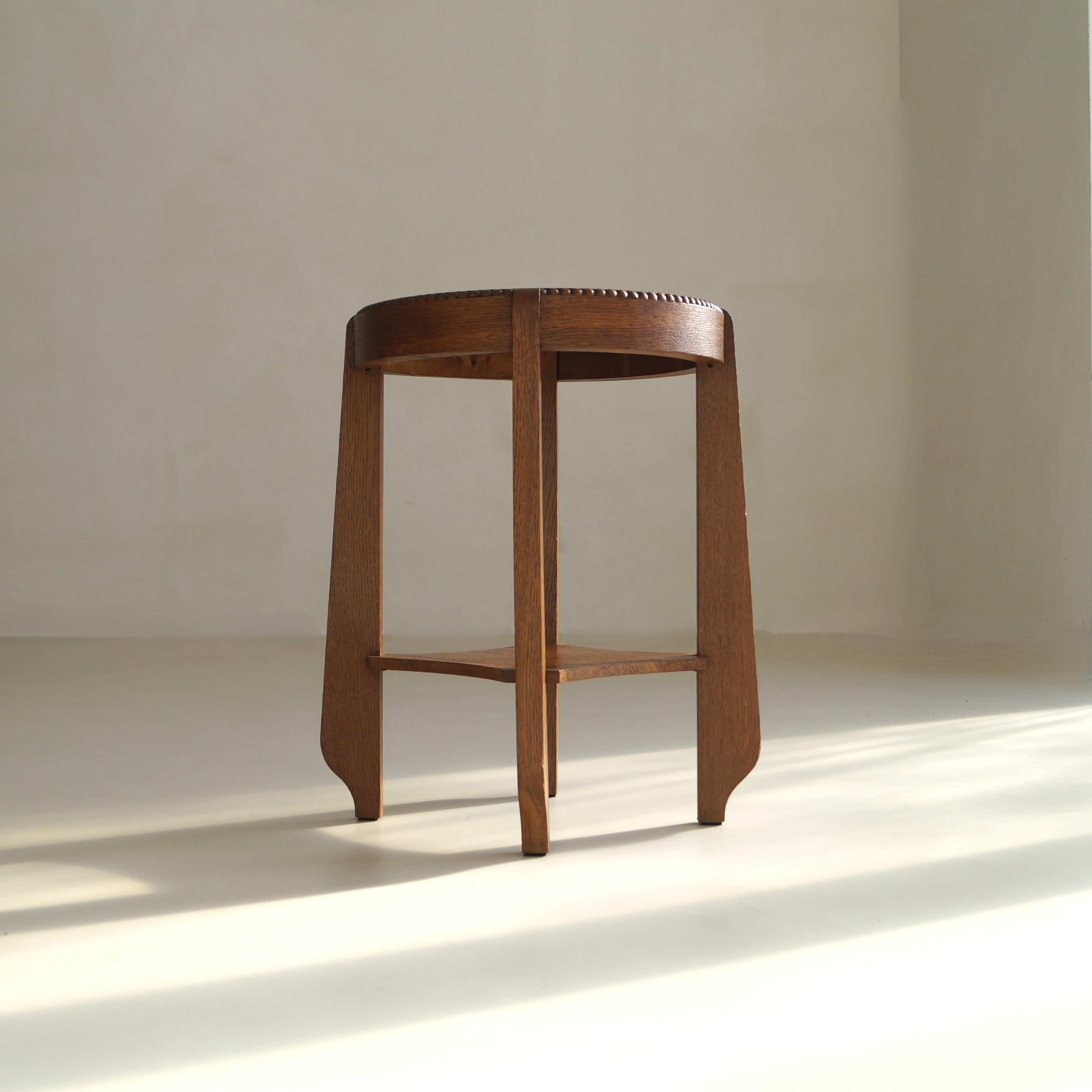 Hand-Crafted Dutch Art Deco Amsterdam School/Arts & Crafts occasional table, 1920s For Sale