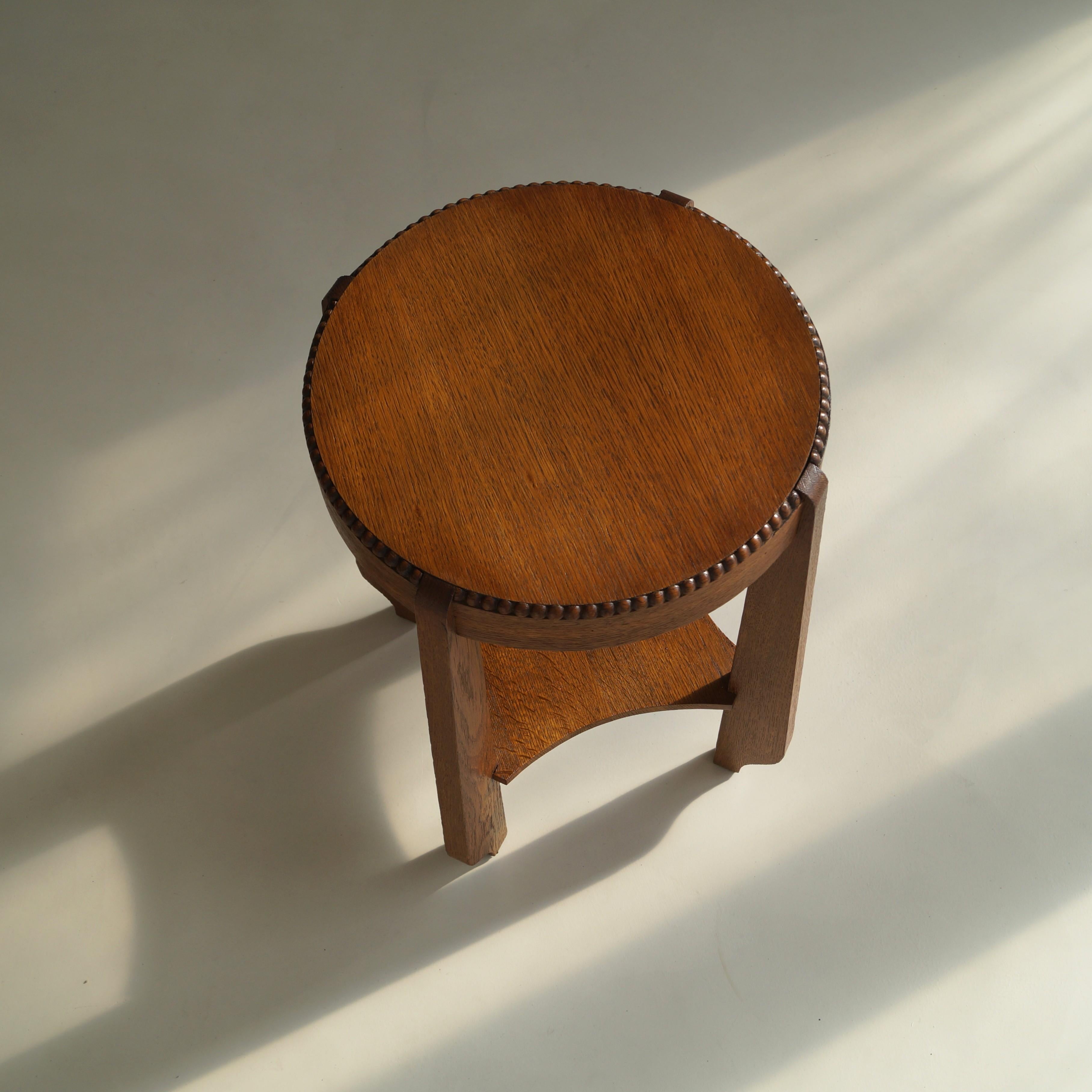 Dutch Art Deco Amsterdam School/Arts & Crafts occasional table, 1920s For Sale 3