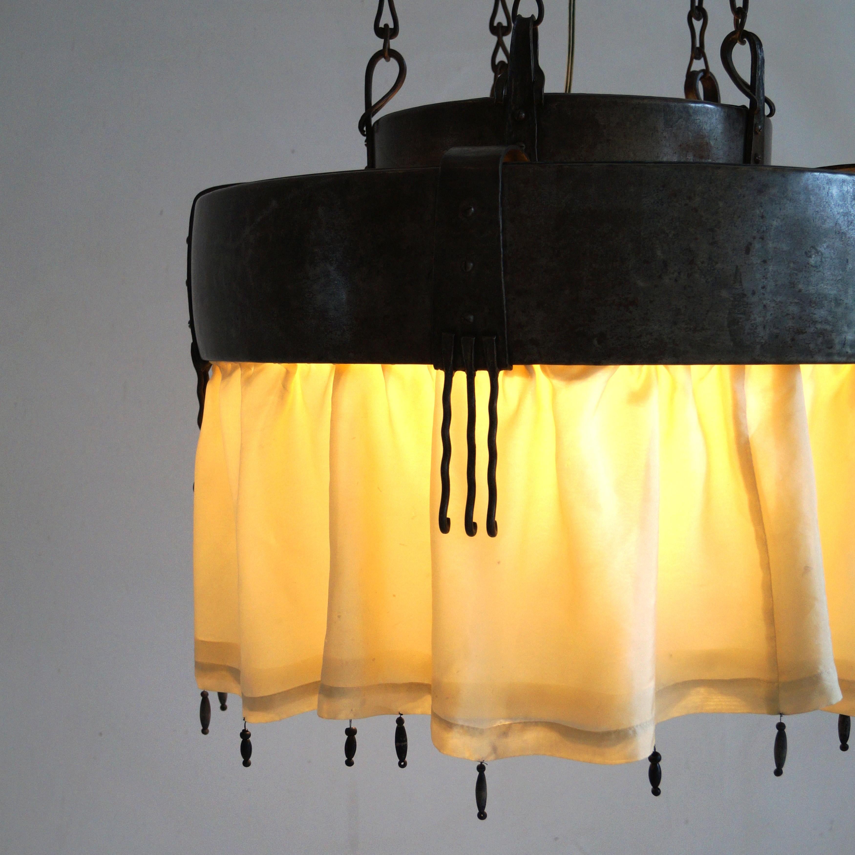 Lustre néerlandais Art déco de l'école d'Amsterdam par Winkelman & van der Bijl, c. 1925 en vente 3