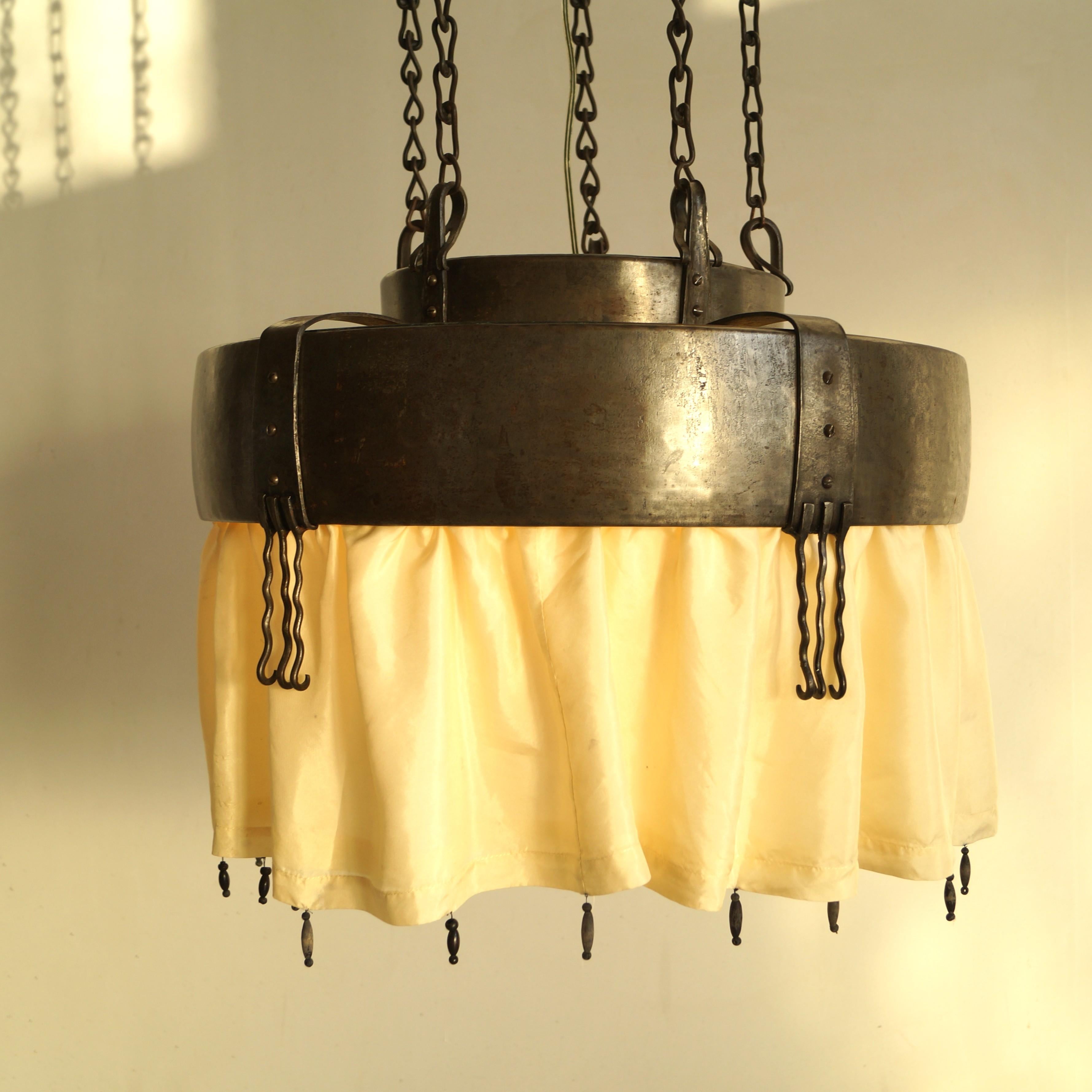 Lustre néerlandais Art déco de l'école d'Amsterdam par Winkelman & van der Bijl, c. 1925 en vente 9