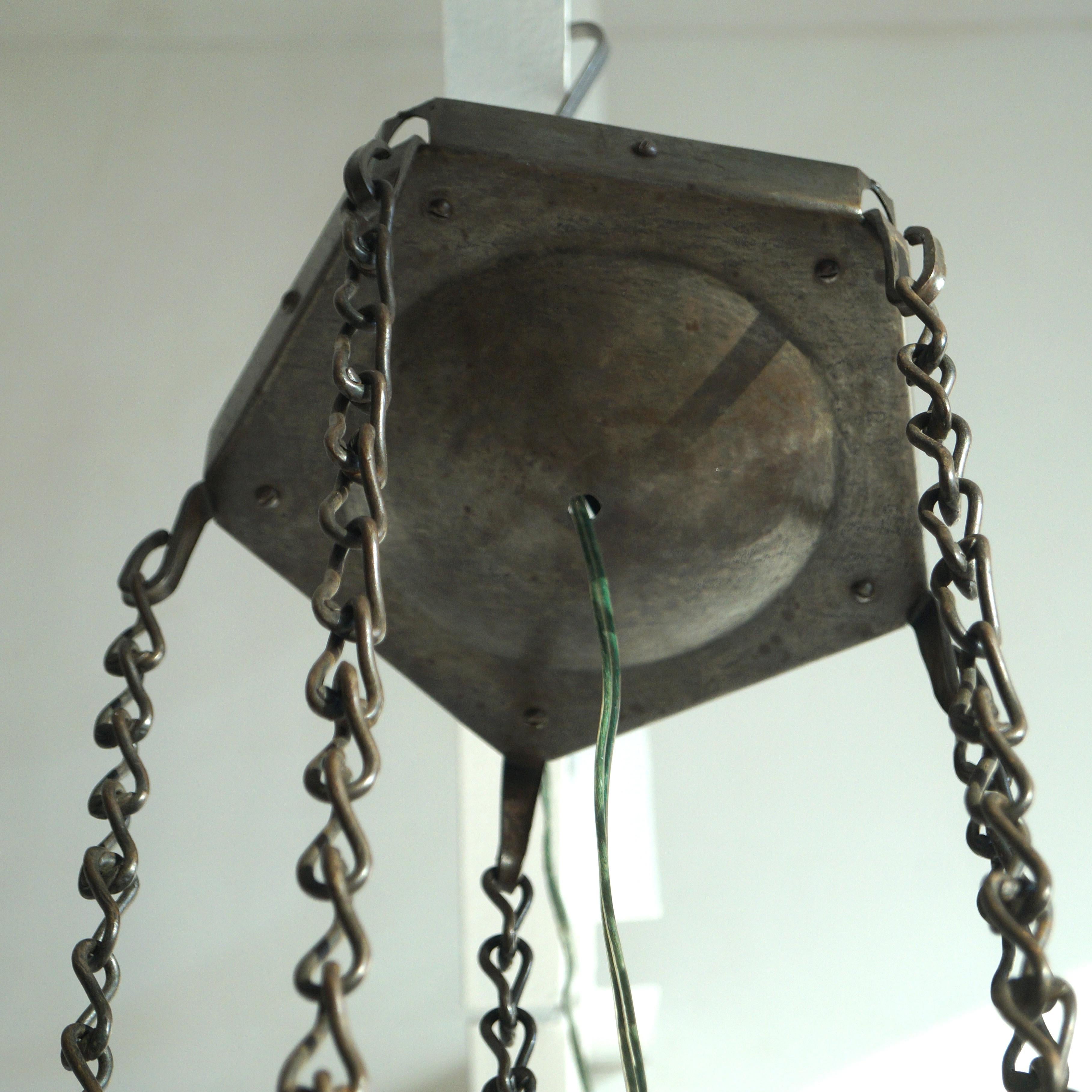 Lustre néerlandais Art déco de l'école d'Amsterdam par Winkelman & van der Bijl, c. 1925 en vente 11