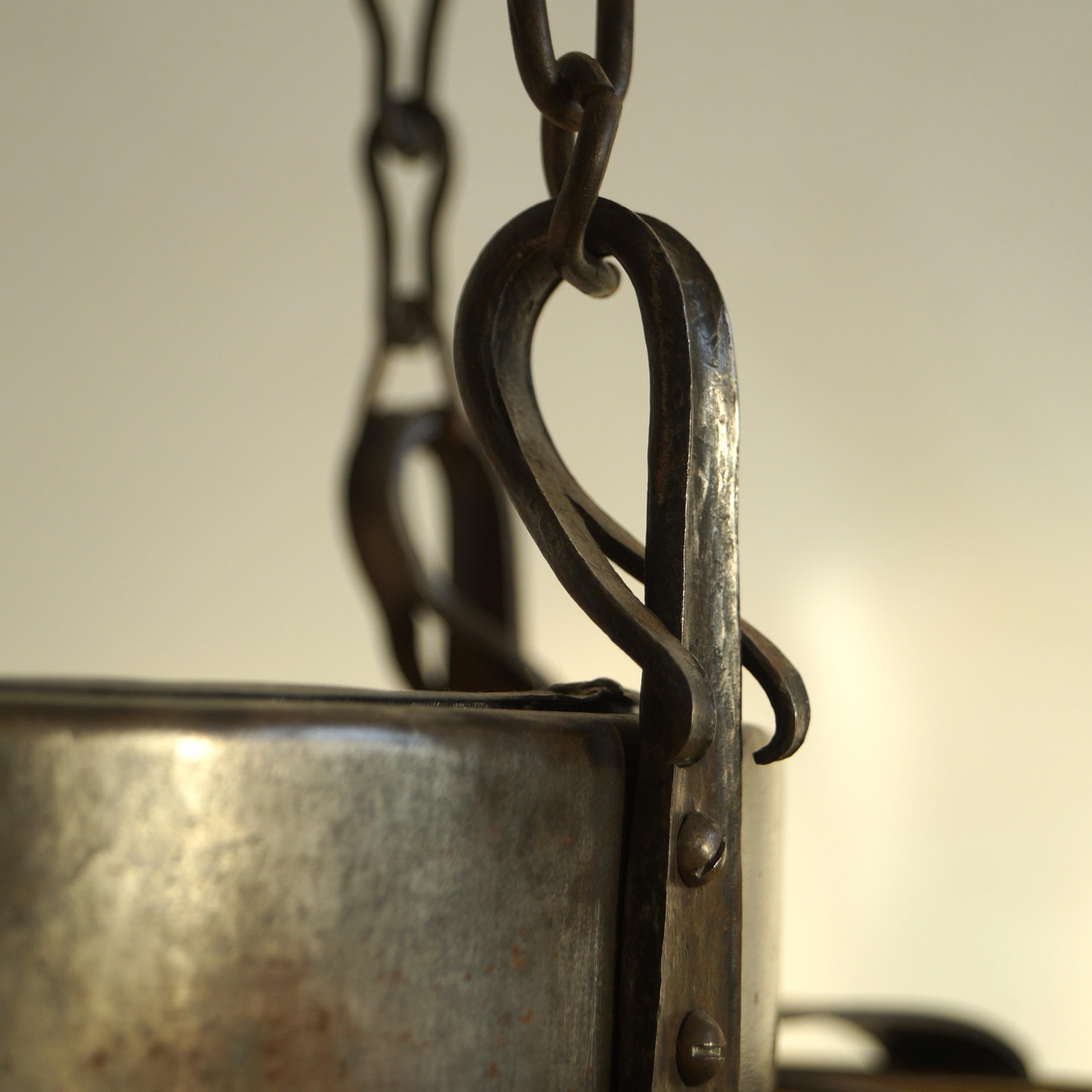 Lustre néerlandais Art déco de l'école d'Amsterdam par Winkelman & van der Bijl, c. 1925 en vente 12