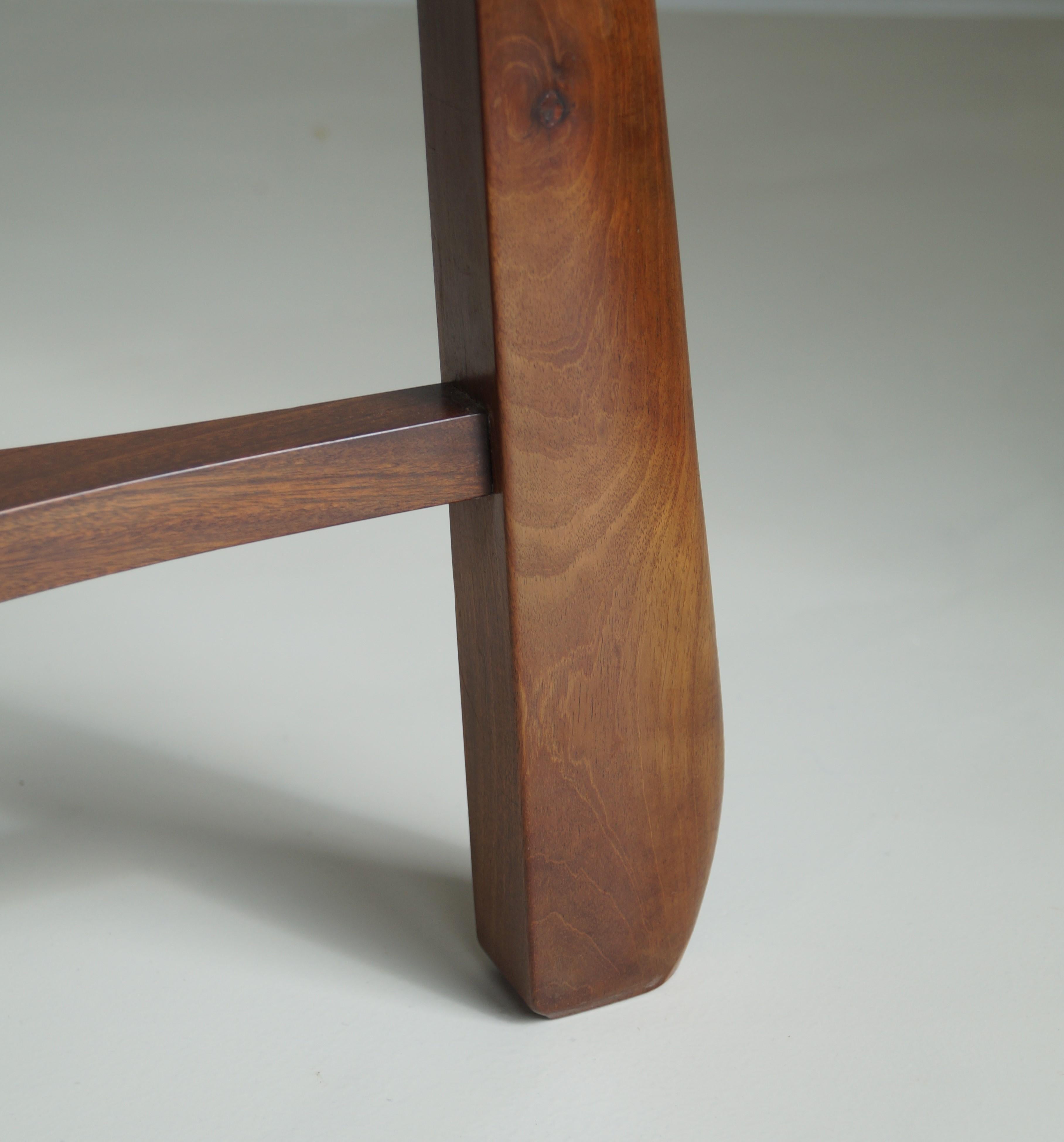 Table basse Art déco d'école d'Amsterdam au design sculptural, années 1920 10