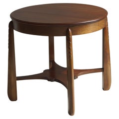 Niederländischer Art-déco-Couchtisch der Amsterdamer Schule des Art déco mit skulpturalem Design, 1920er Jahre