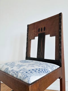 Dutch Art Deco Amsterdam School Dining Chair, 1920s