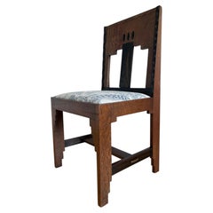 Dutch Art Deco Amsterdam School Dining Chair, 1920s