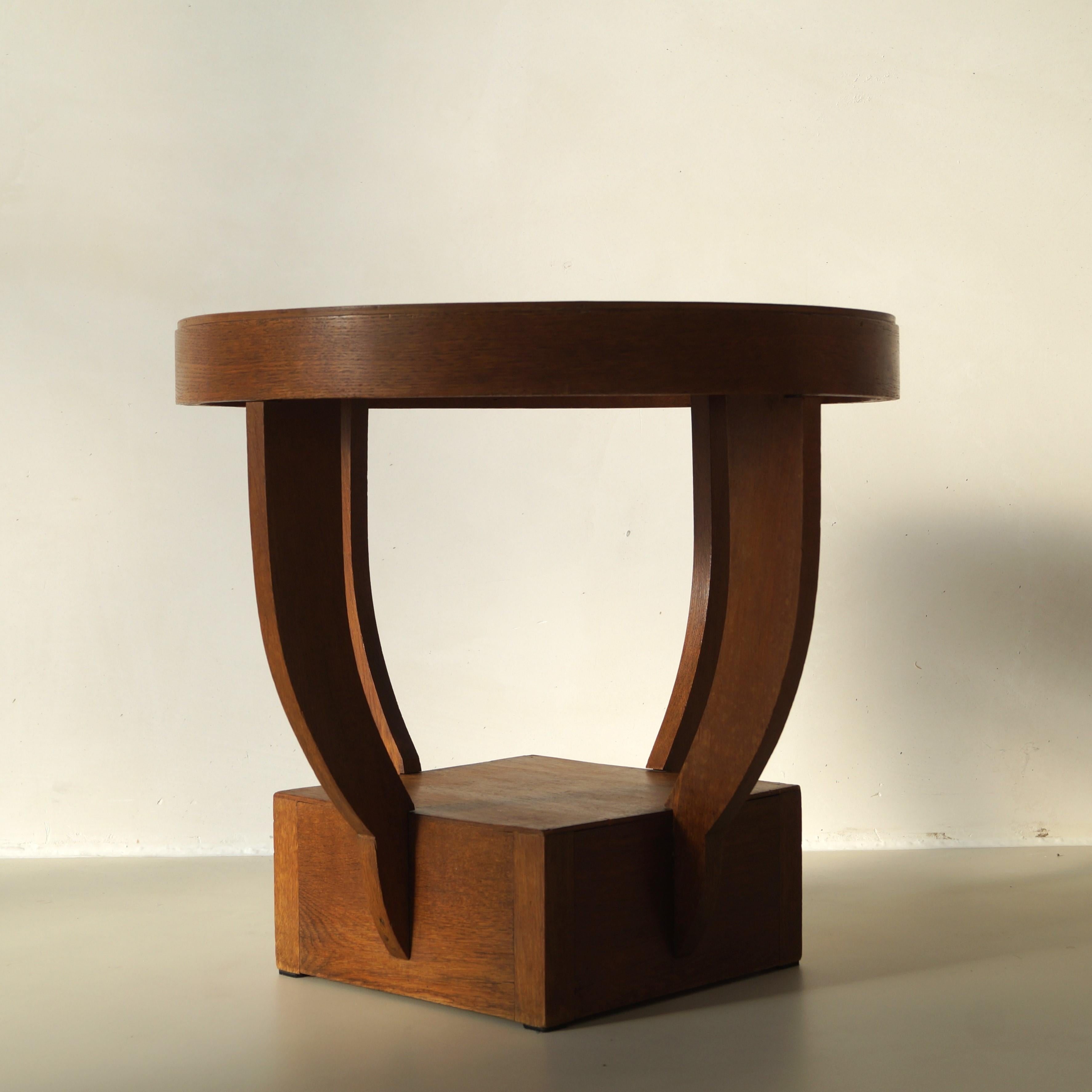 Mesa de centro Art Decó holandesa Escuela de Ámsterdam/Artes y Oficios holandeses modesta, años 20 en venta 3