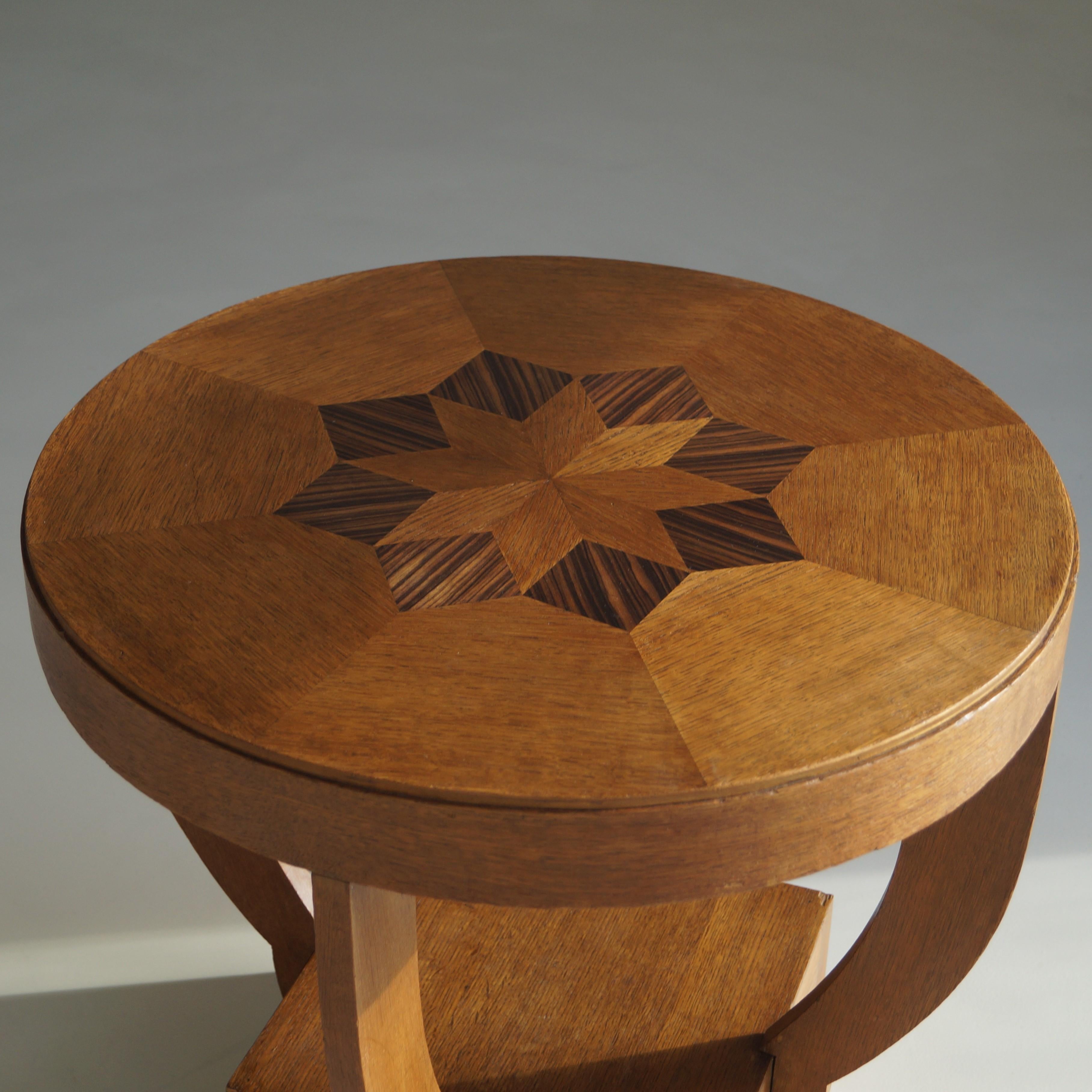 Mesa de centro Art Decó holandesa Escuela de Ámsterdam/Artes y Oficios holandeses modesta, años 20 en Bueno estado para la venta en EVERDINGEN, NL