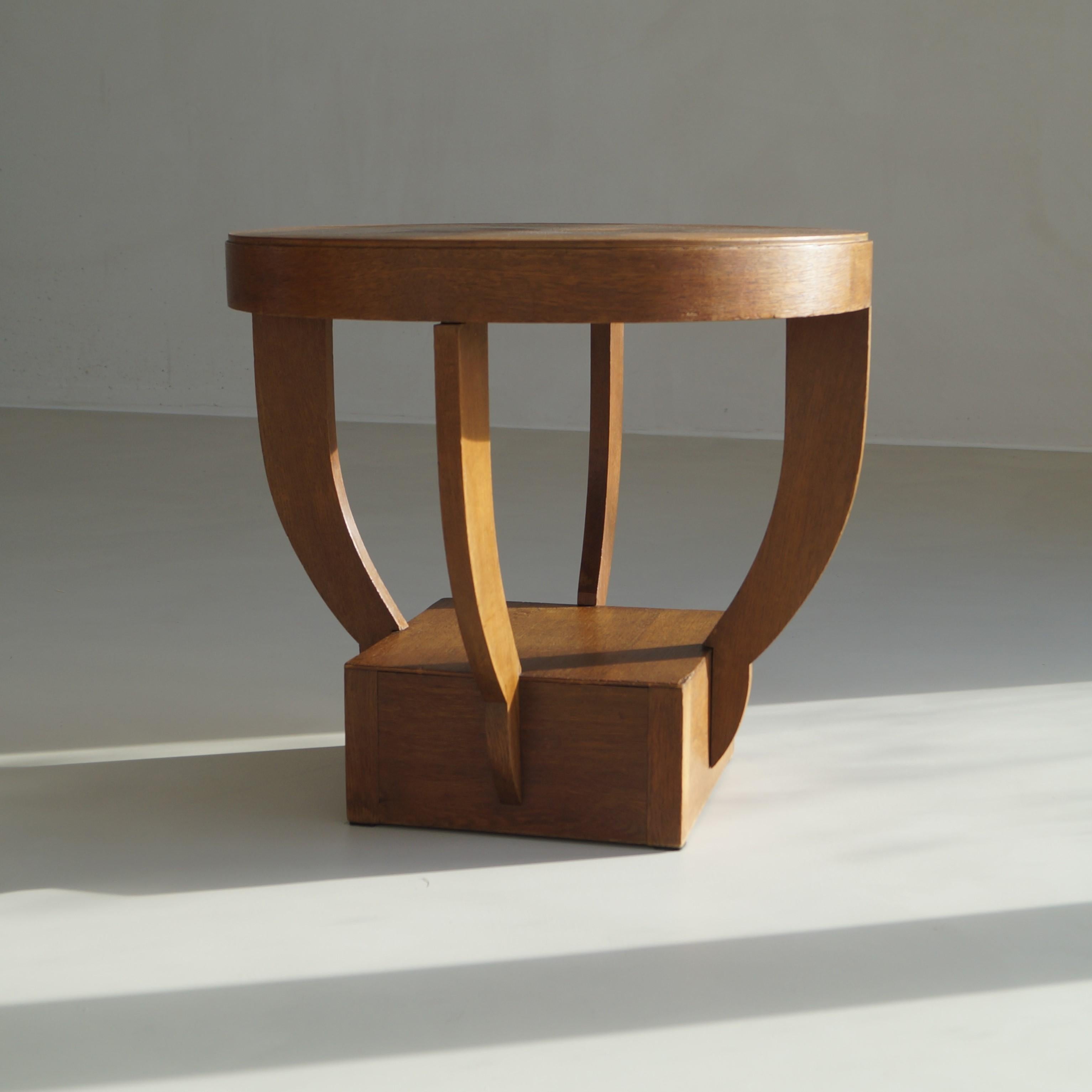 Mesa de centro Art Decó holandesa Escuela de Ámsterdam/Artes y Oficios holandeses modesta, años 20 en venta 1