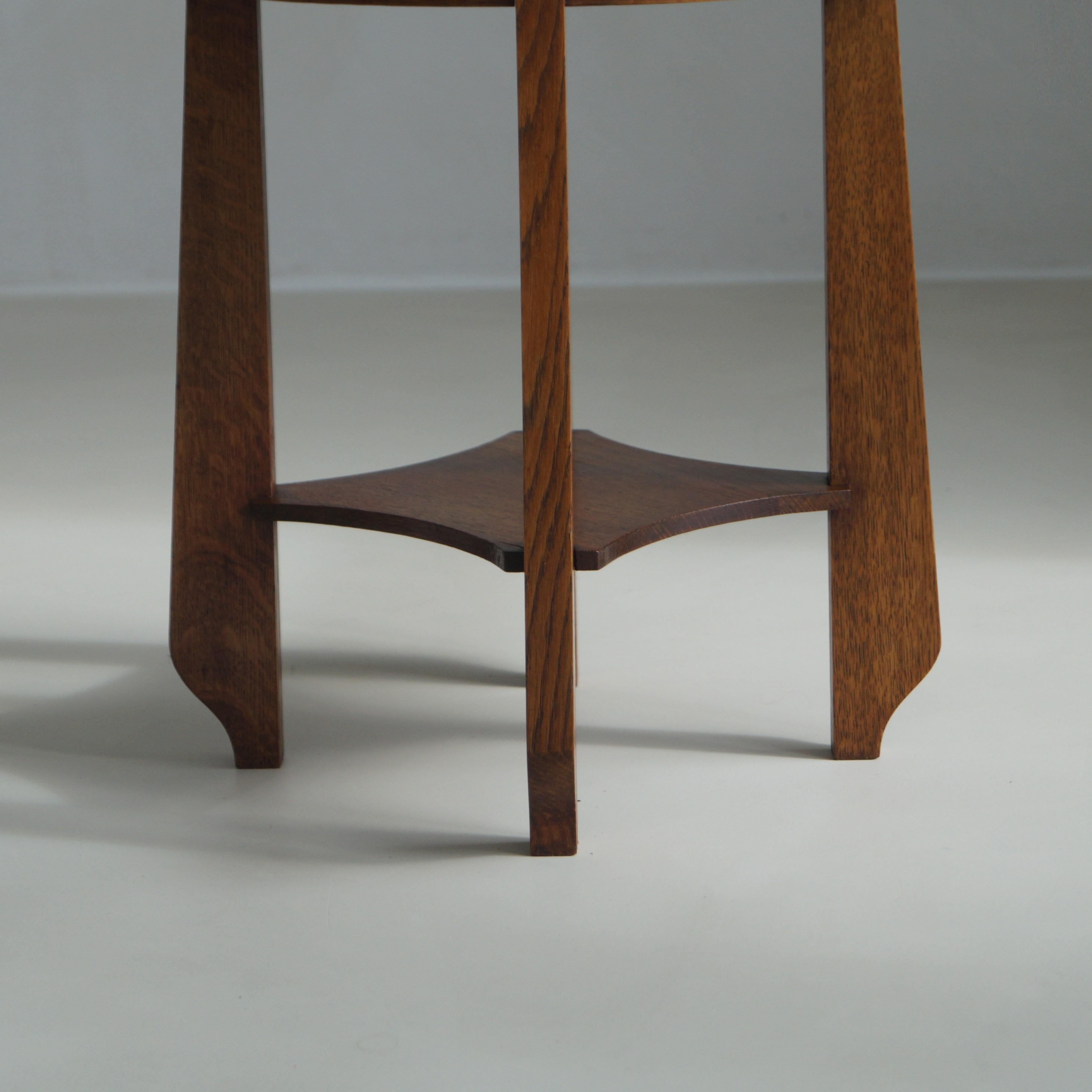 Dutch Art Deco Amsterdam School/Dutch Arts & Crafts occasional table, 1920s 7