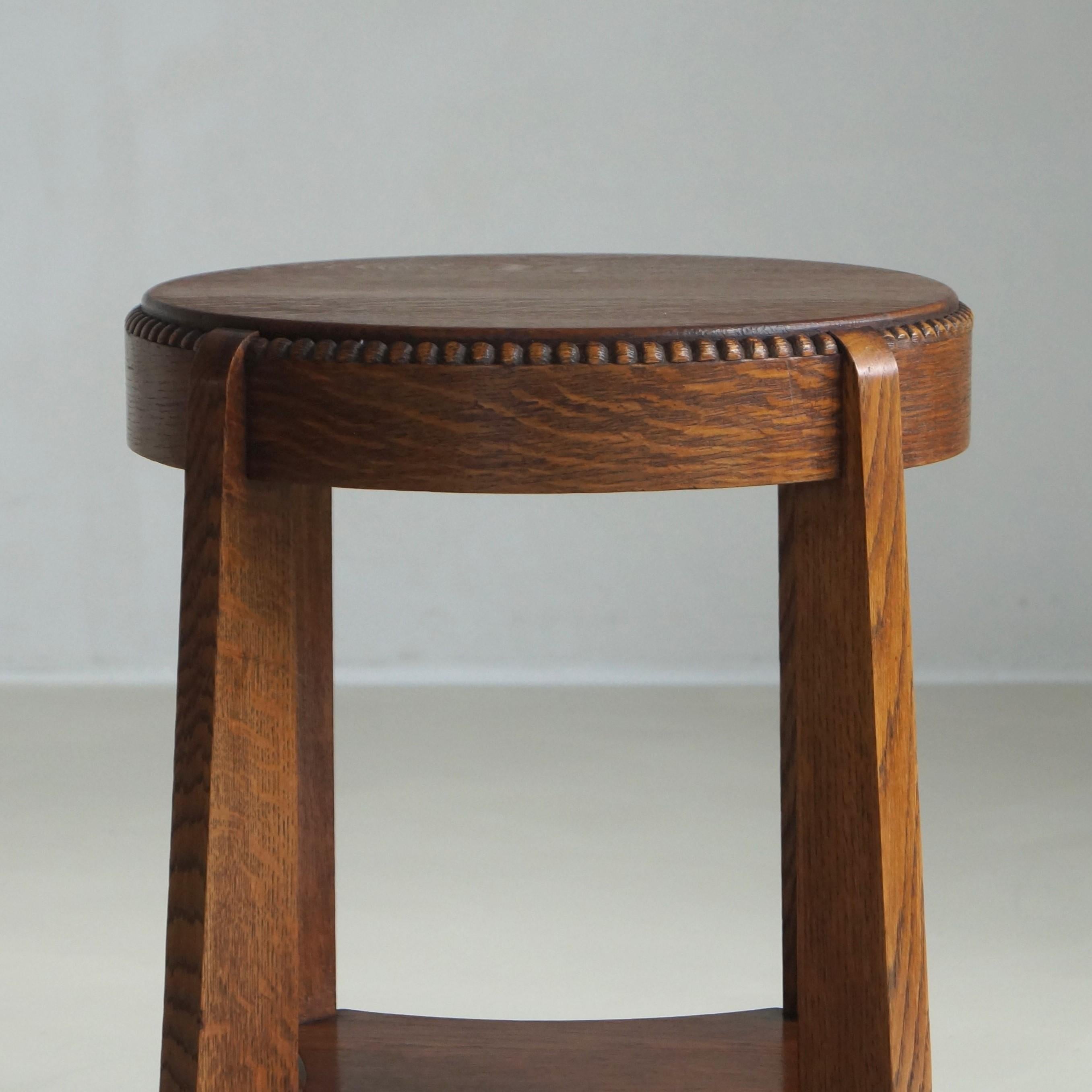 Dutch Art Deco Amsterdam School/Dutch Arts & Crafts occasional table, 1920s 9