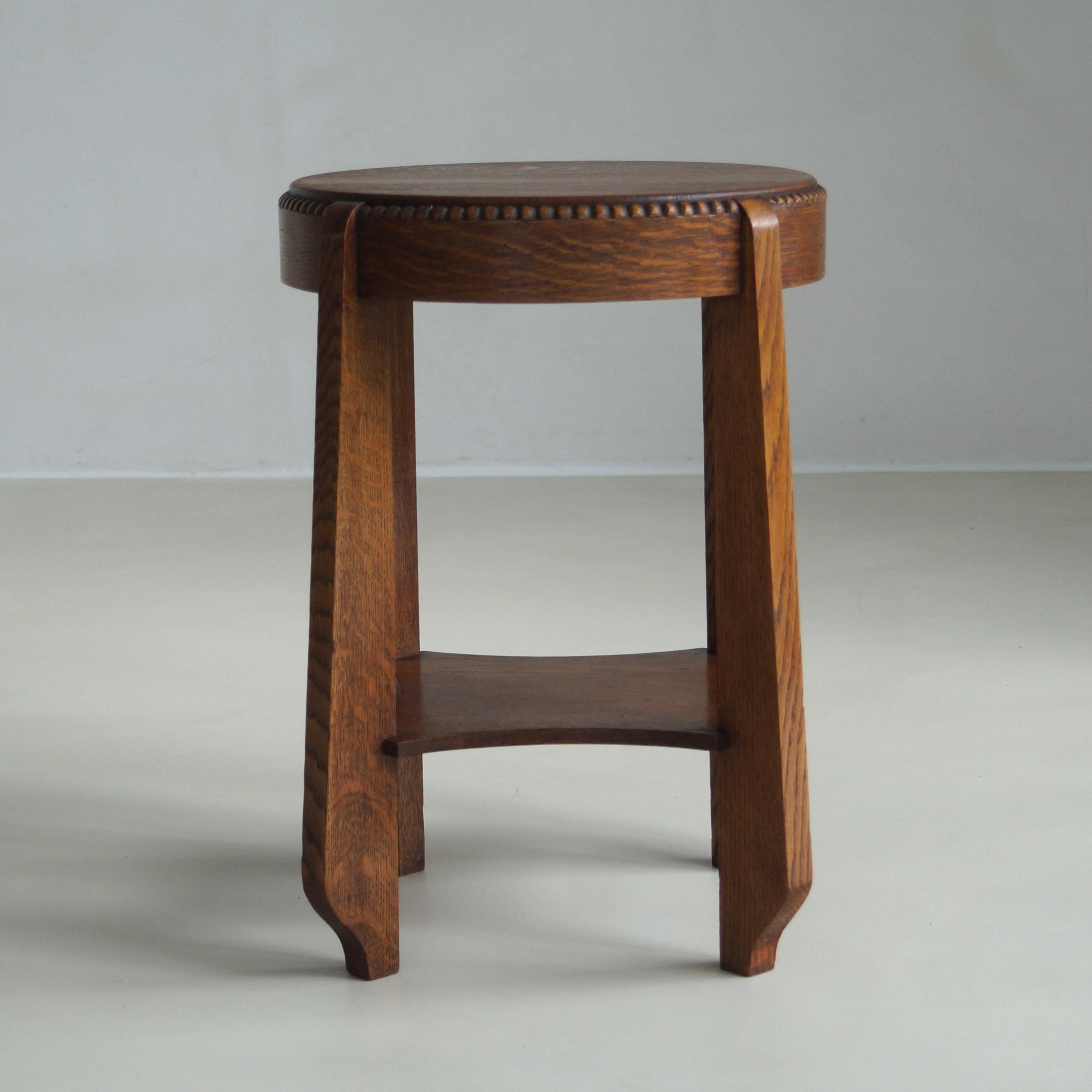Dutch Art Deco Amsterdam School/Dutch Arts & Crafts occasional table, 1920s 8