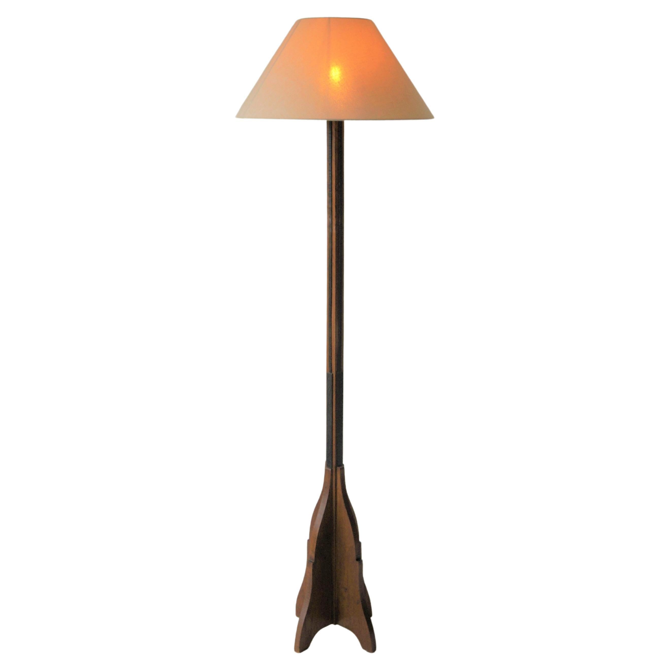Dutch Art Deco Amsterdam School floor lamp, 1920s