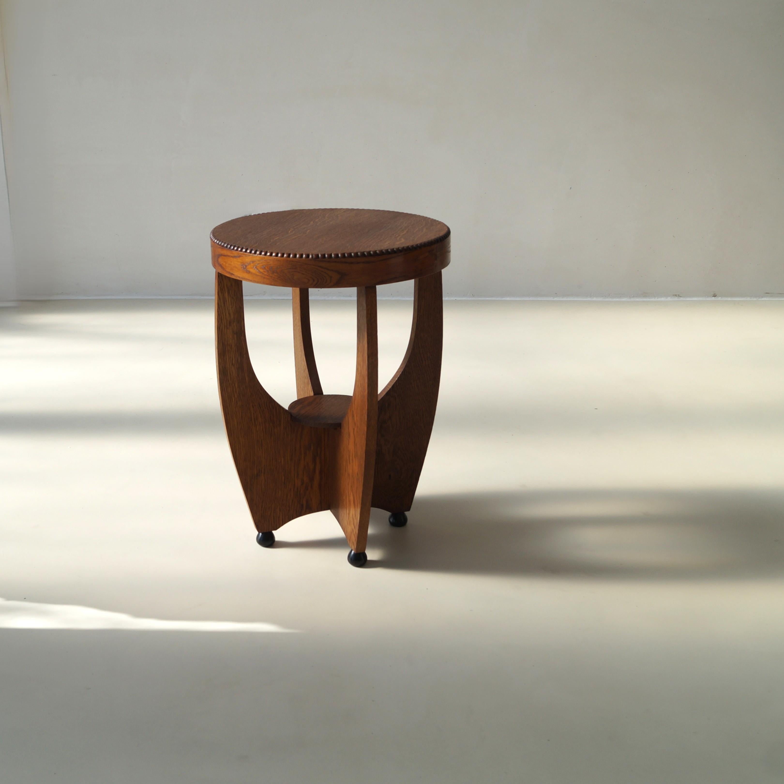 Dutch Art Deco Amsterdam School occasional or side table, 1920s 3